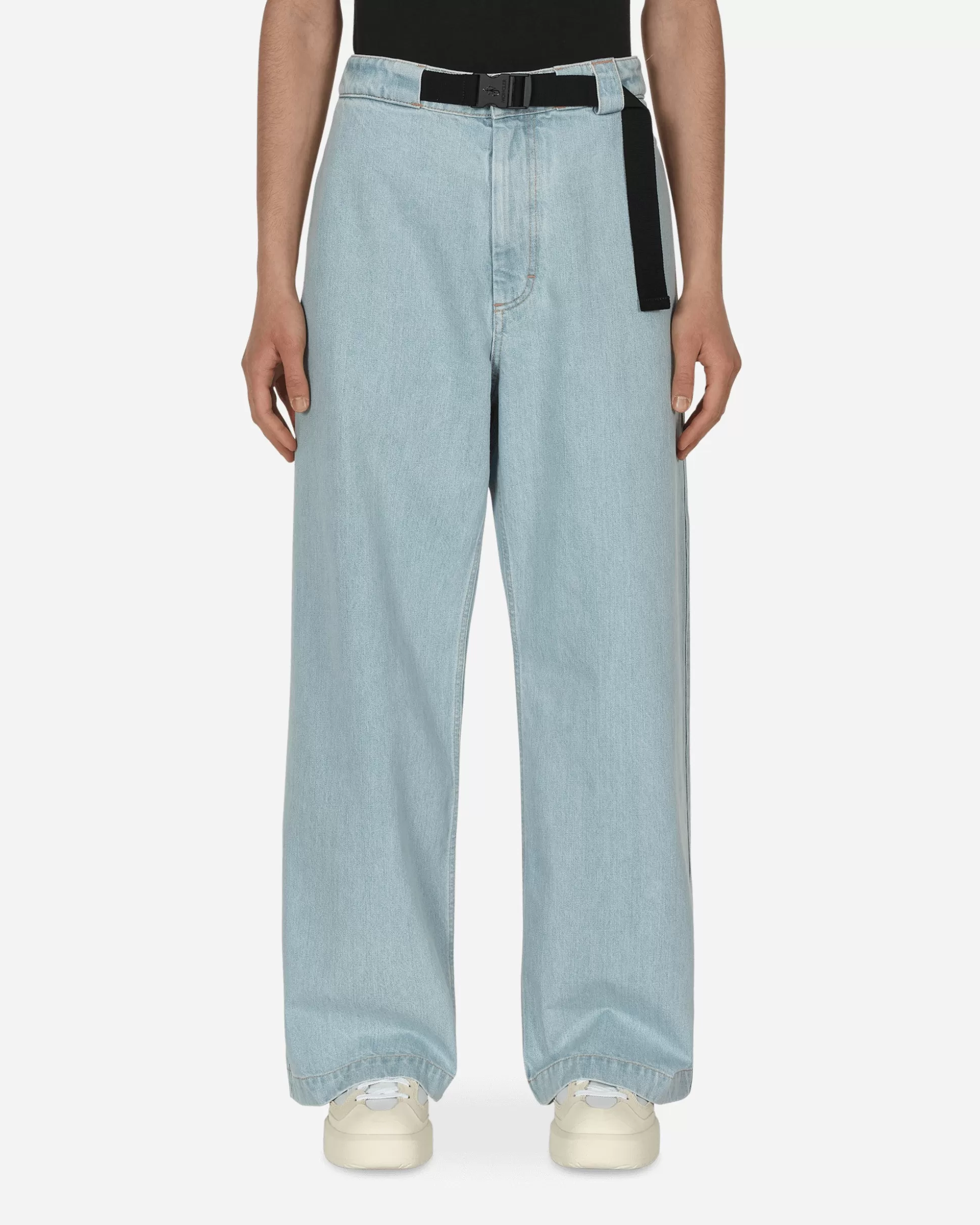 Moncler Genius 1 Moncler JW Anderson Bleached Jeans Blue New