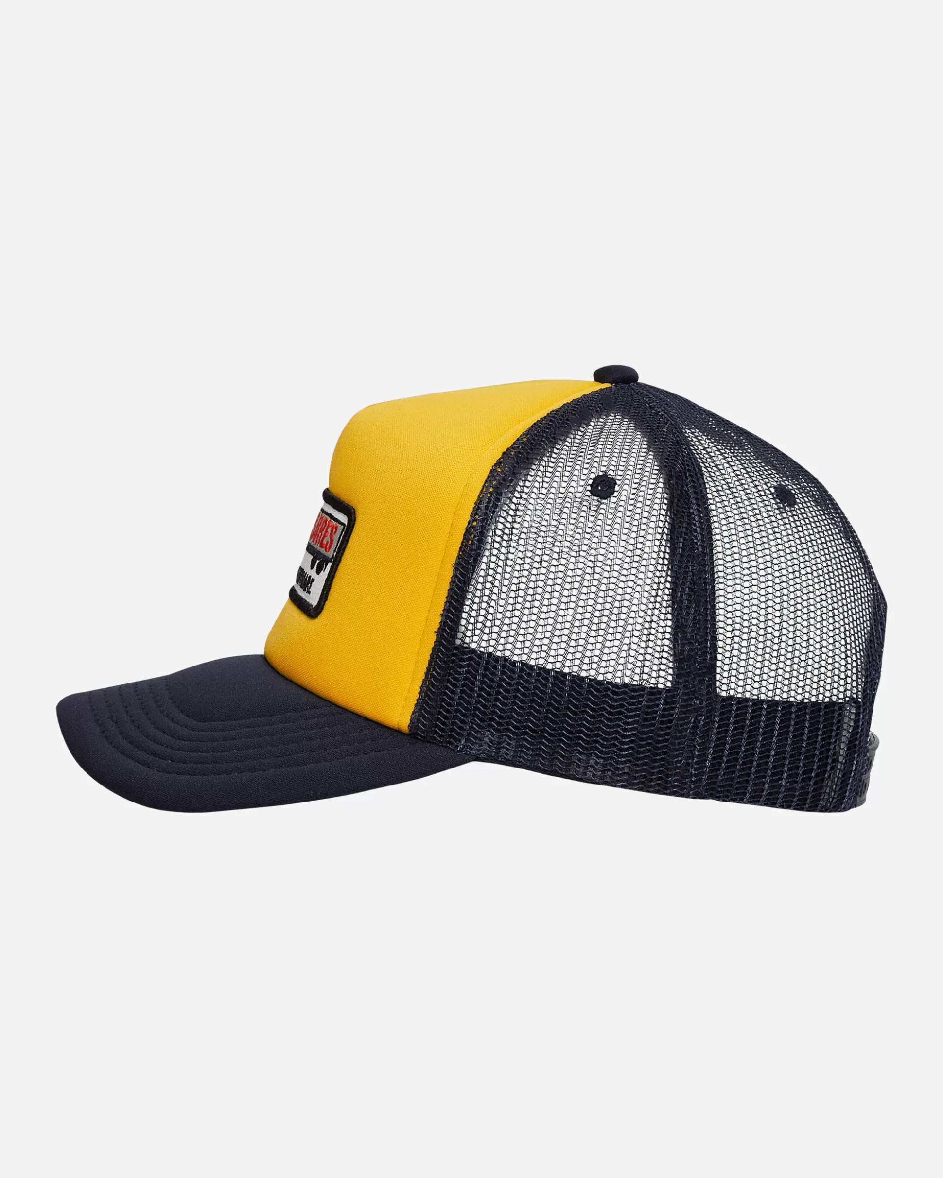 Pleasures Nightmare Trucker Cap Navy / Yellow New