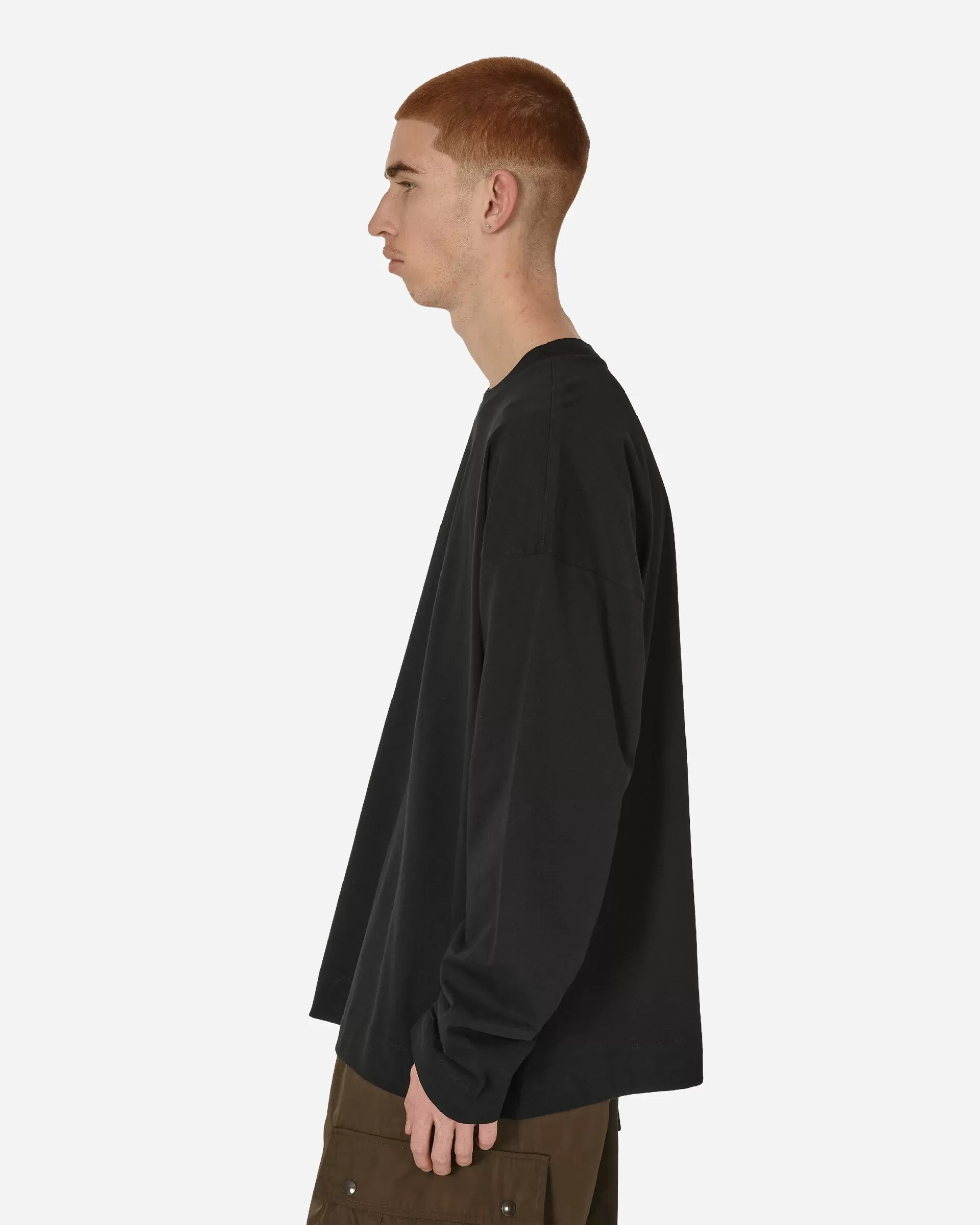 Dries Van Noten Oversized Longsleeve T-Shirt Black Cheap