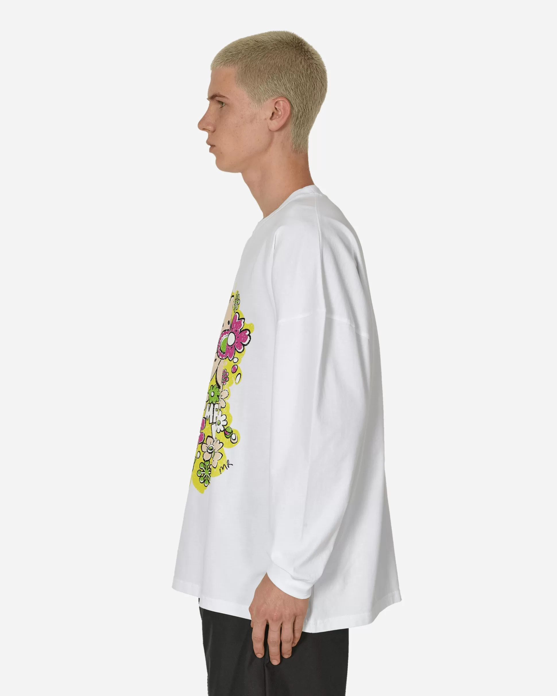 Martine Rose Oversized Longsleeve T-Shirt White Hot