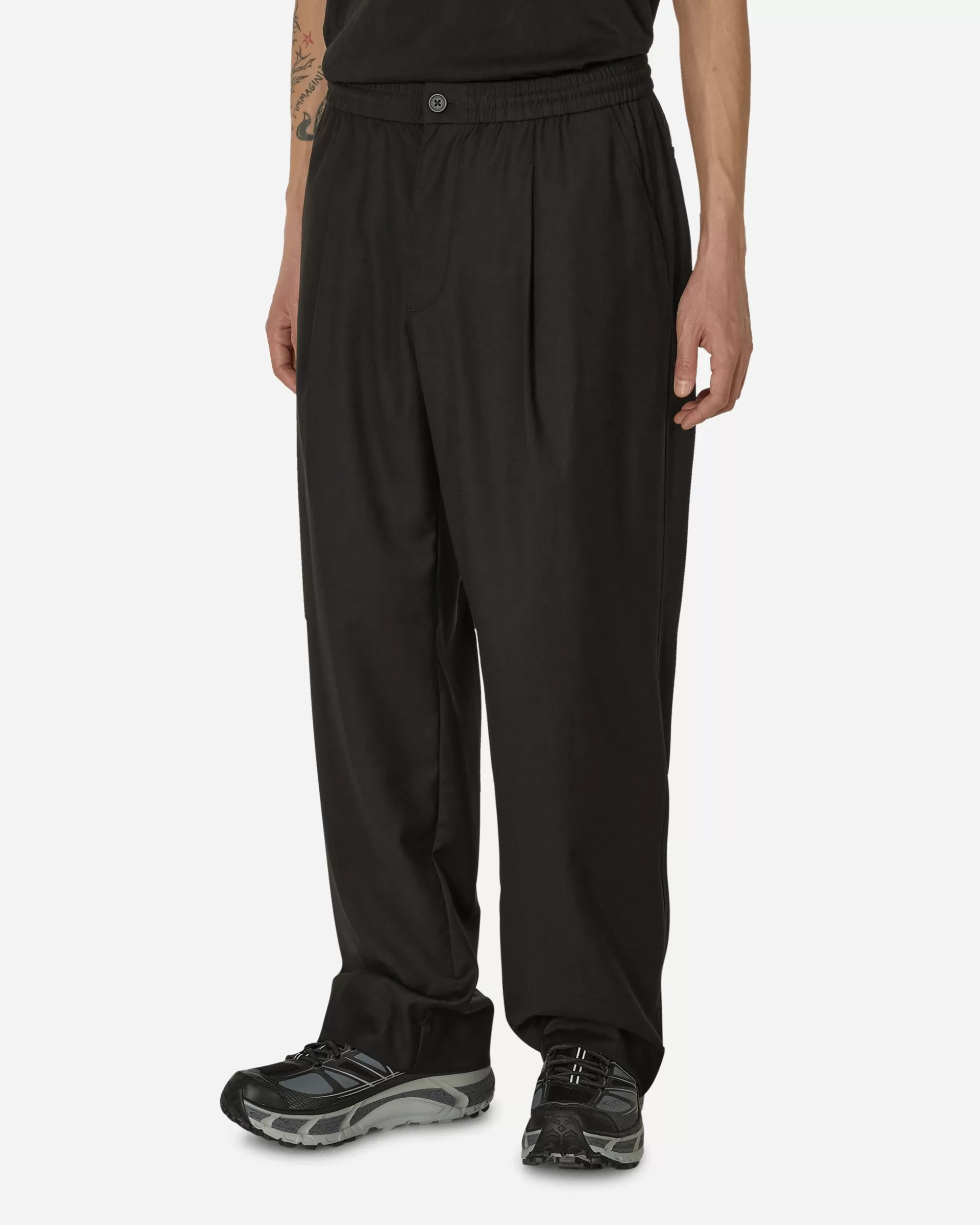 Awake NY Pleated Wool Pants Black Outlet