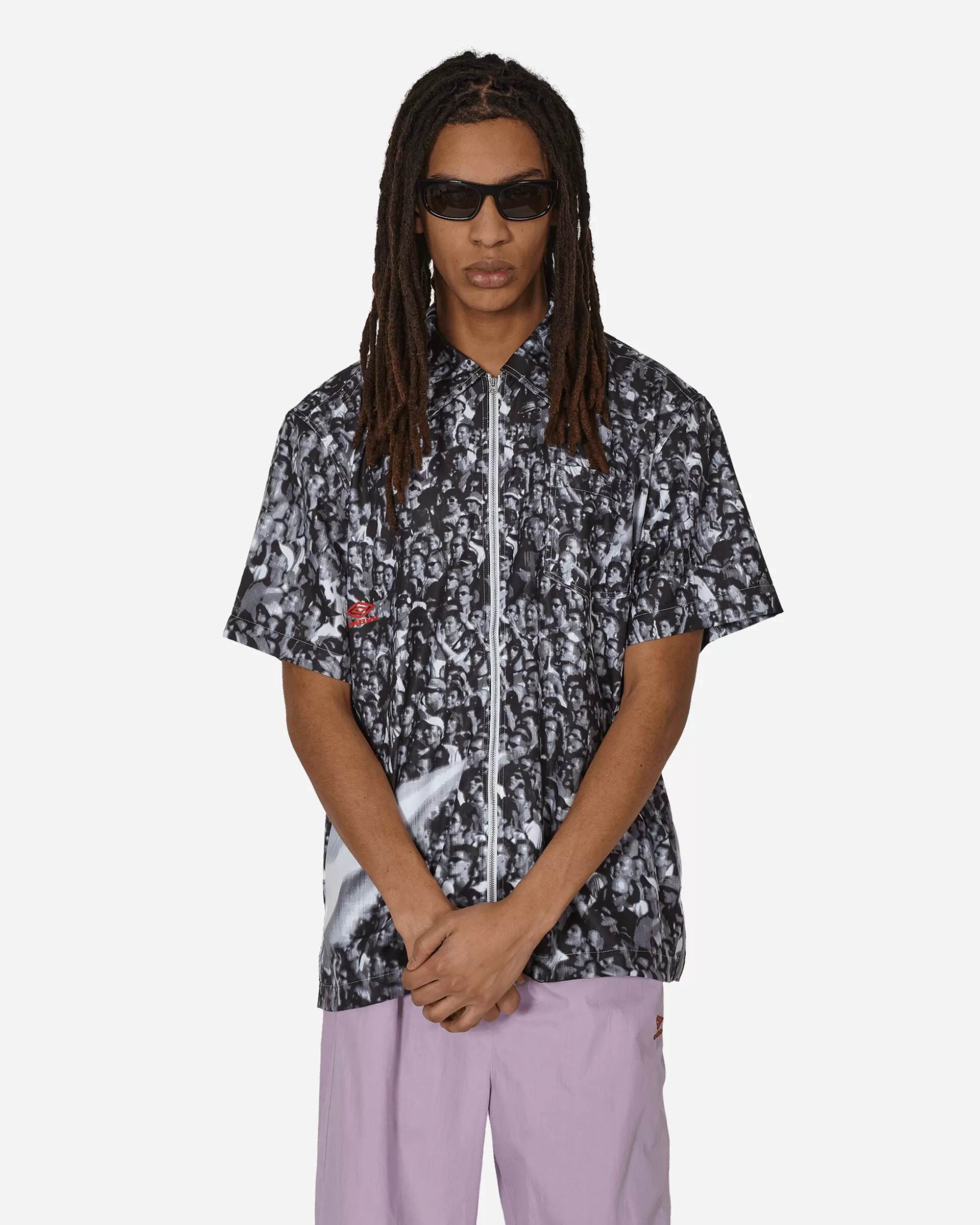 Umbro Printed Shortsleeve Shirt White / Black New
