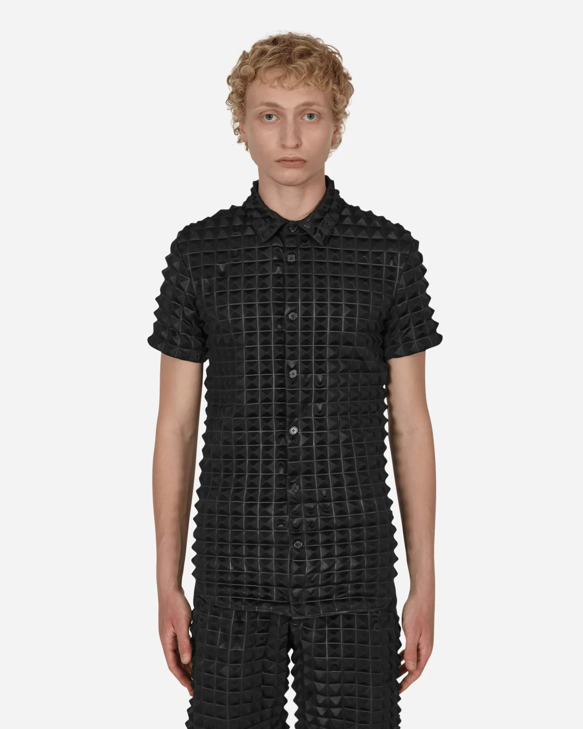 KANGHYUK 2.5 Pyramid Embossed Shirt Black Flash Sale
