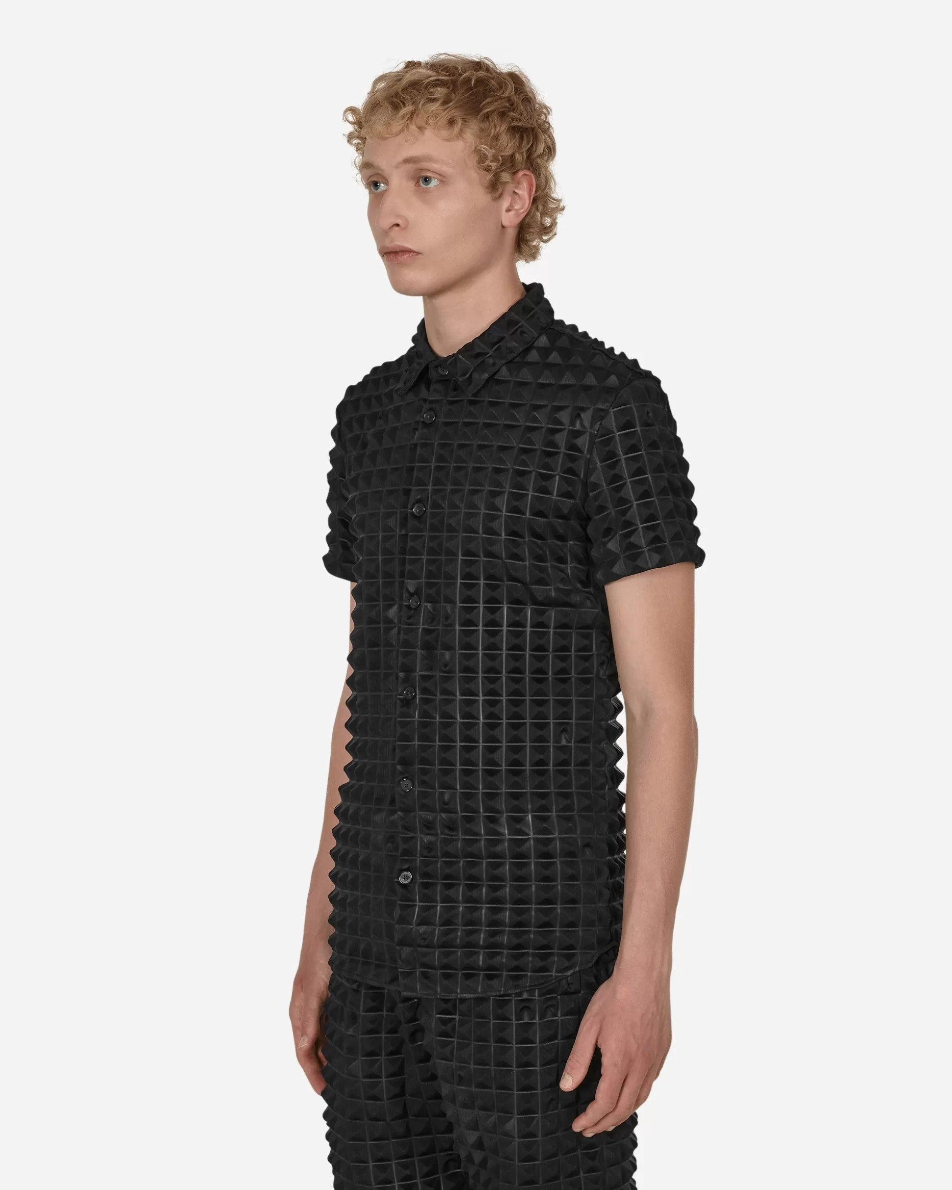 KANGHYUK 2.5 Pyramid Embossed Shirt Black Flash Sale