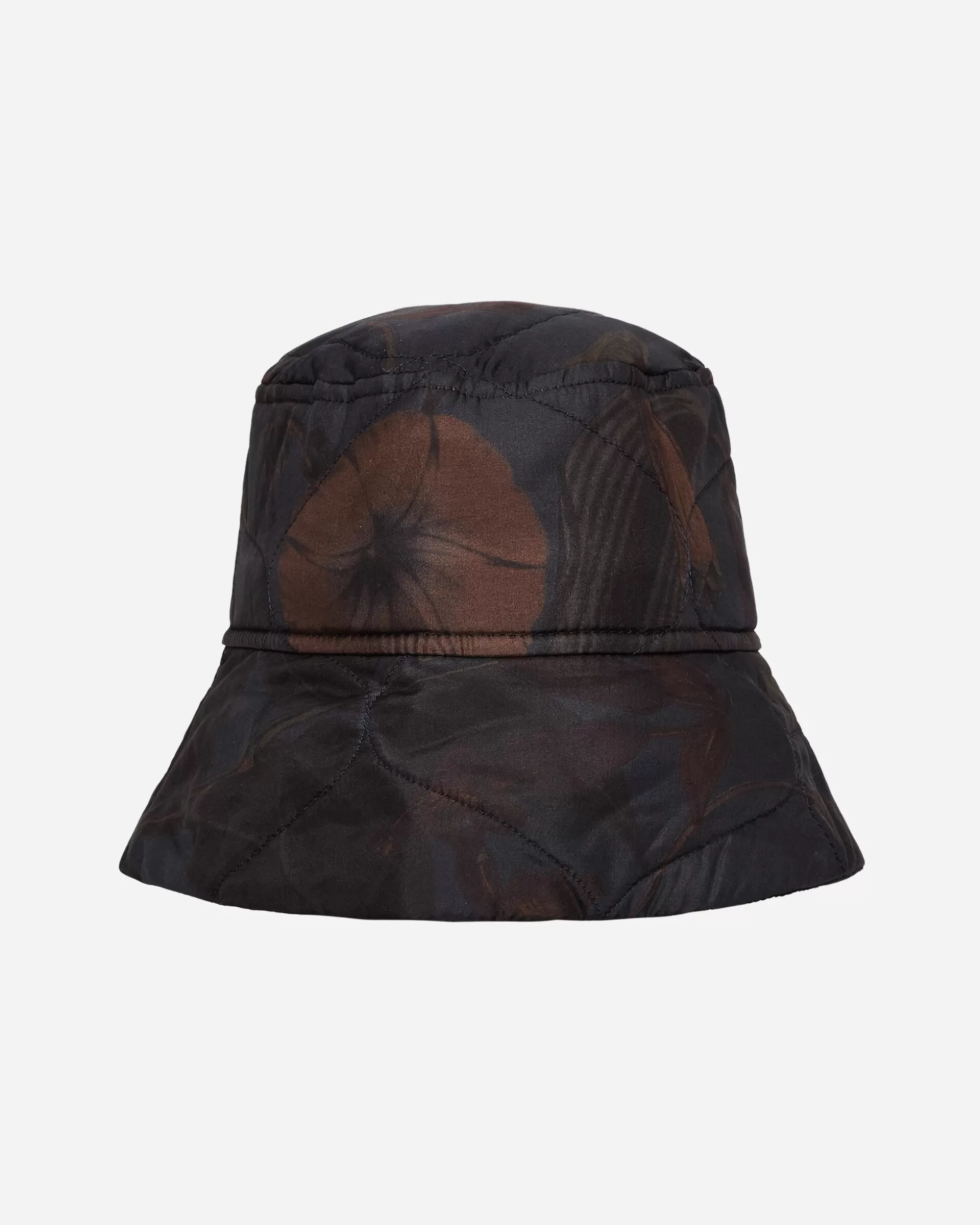 Dries Van Noten Quilted Floral Bucket Hat Navy Shop