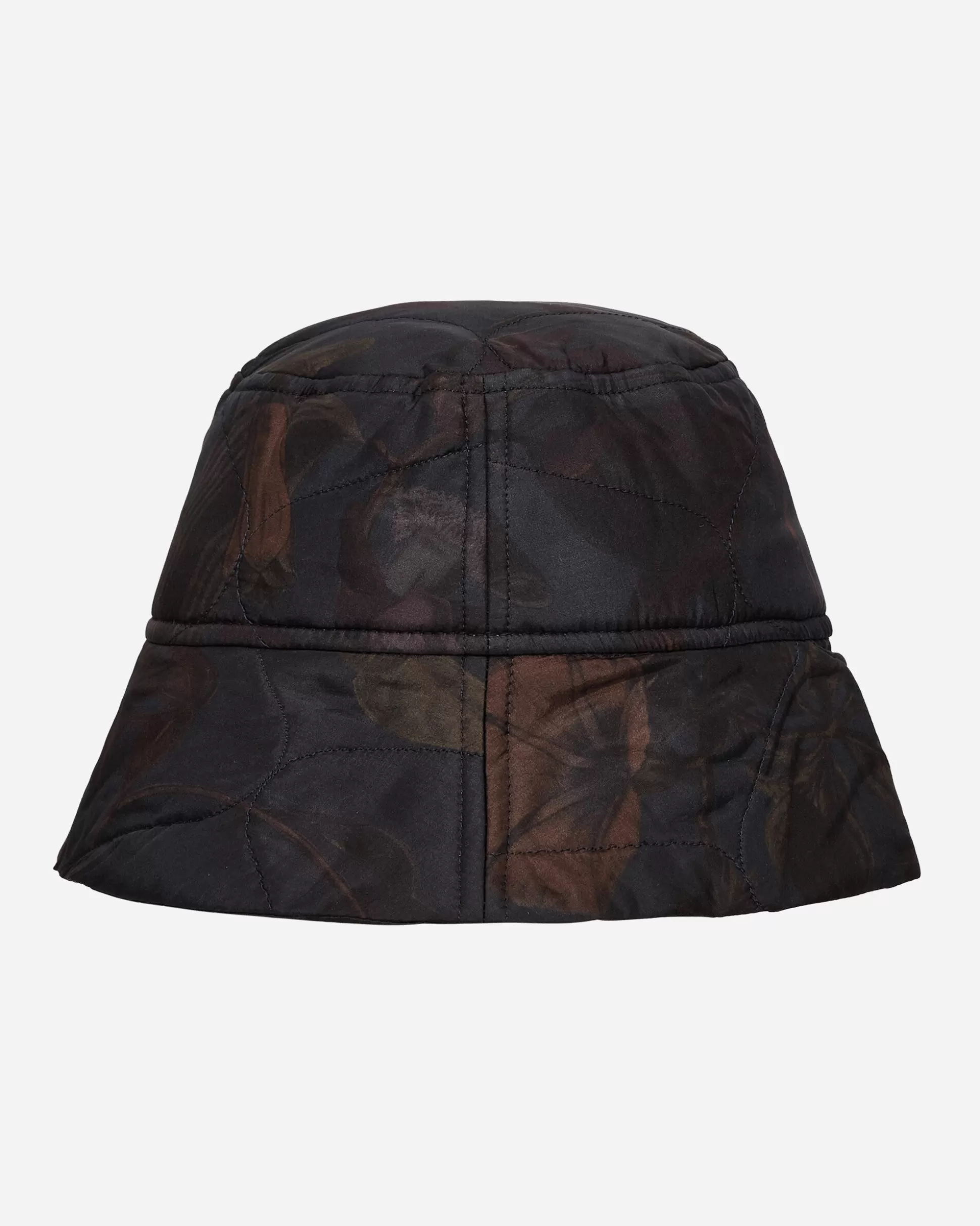 Dries Van Noten Quilted Floral Bucket Hat Navy Shop