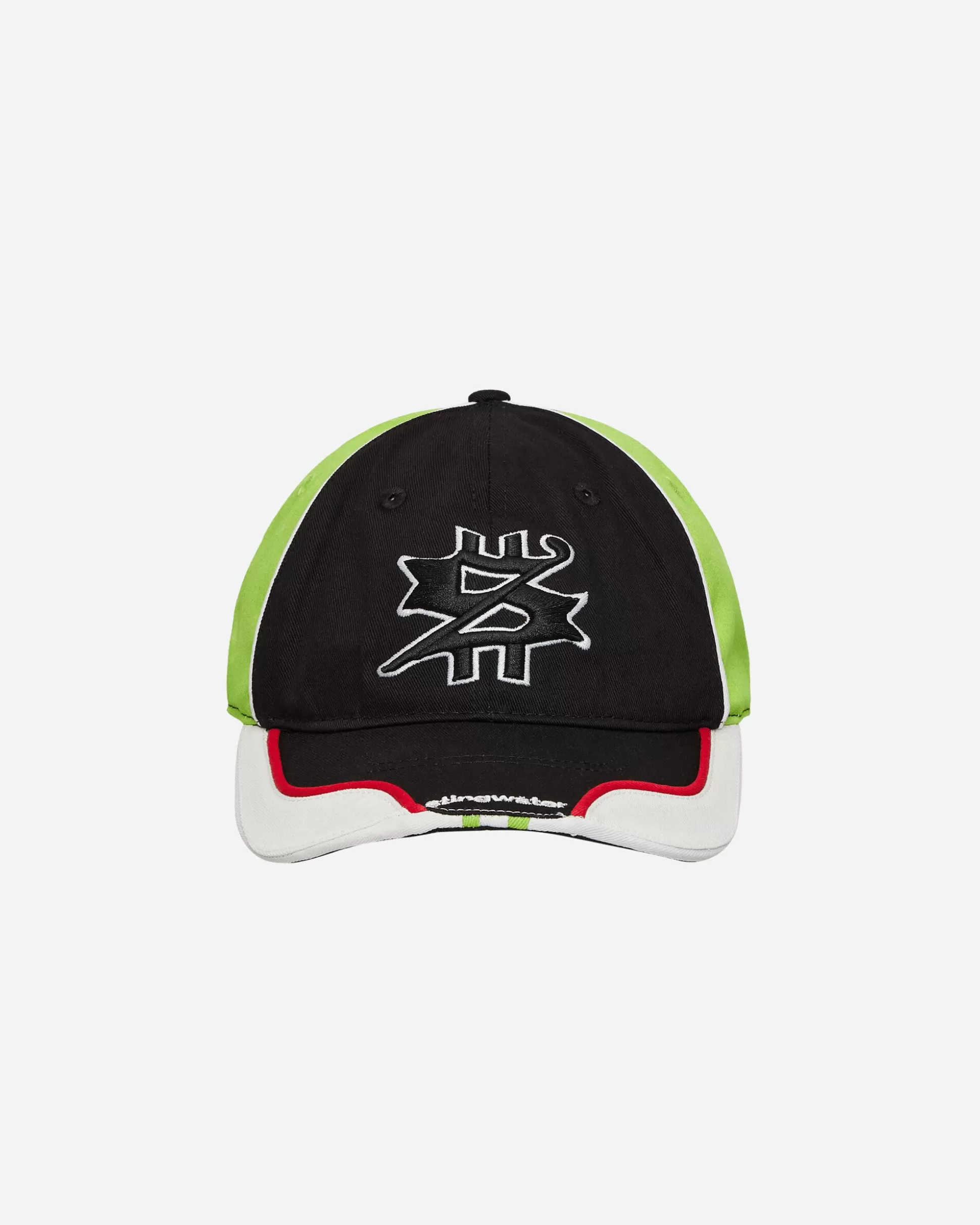Stingwater Racing S Logo Hat Black / Green / Red Hot