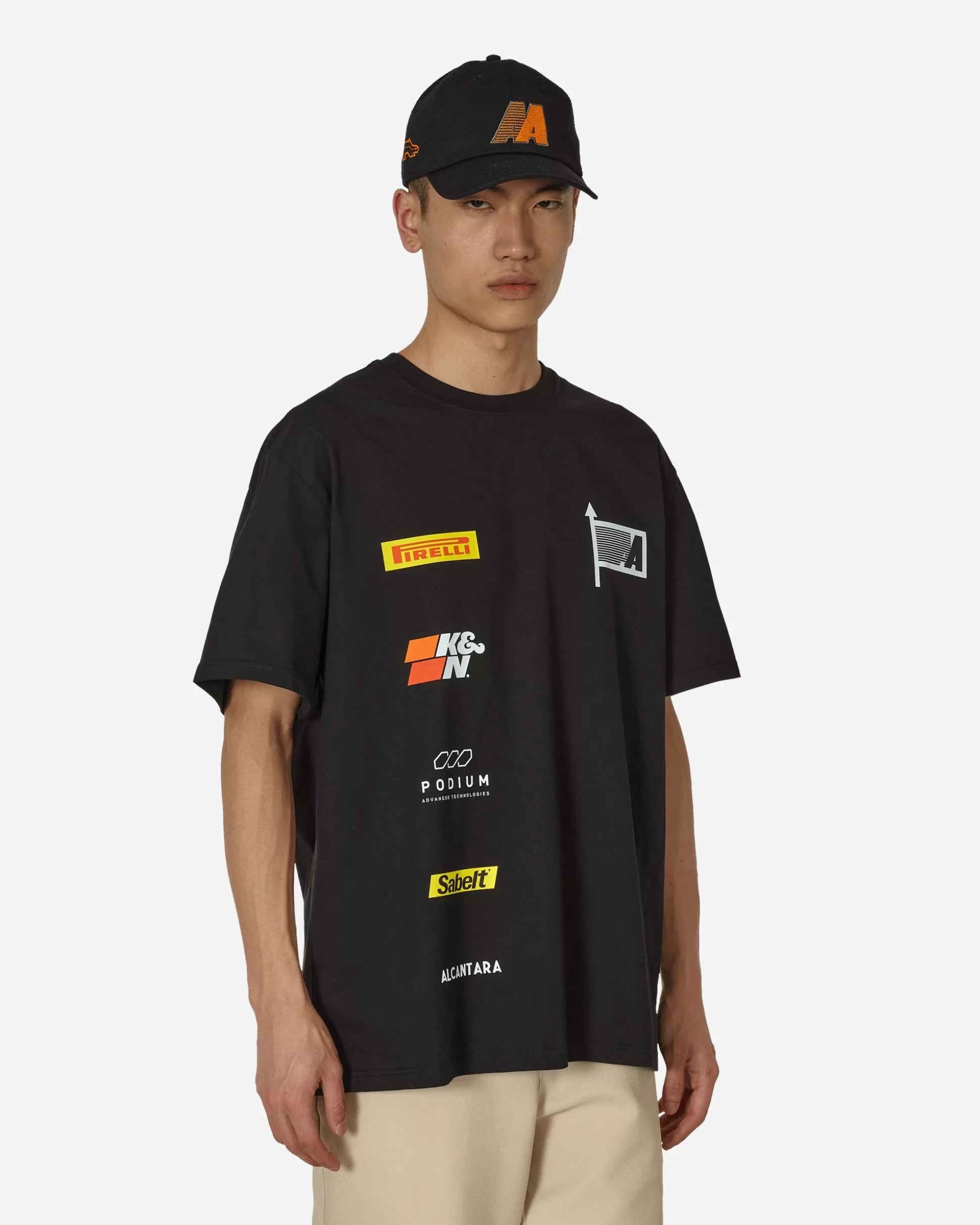 Automobili Amos Racing Sponsors T-Shirt Black Sale