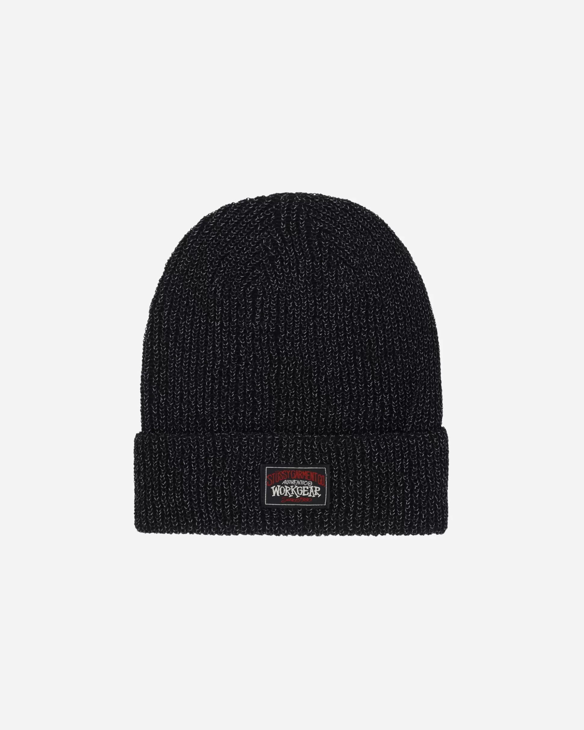 Stüssy Reflective Yarn Cuff Beanie Black Best