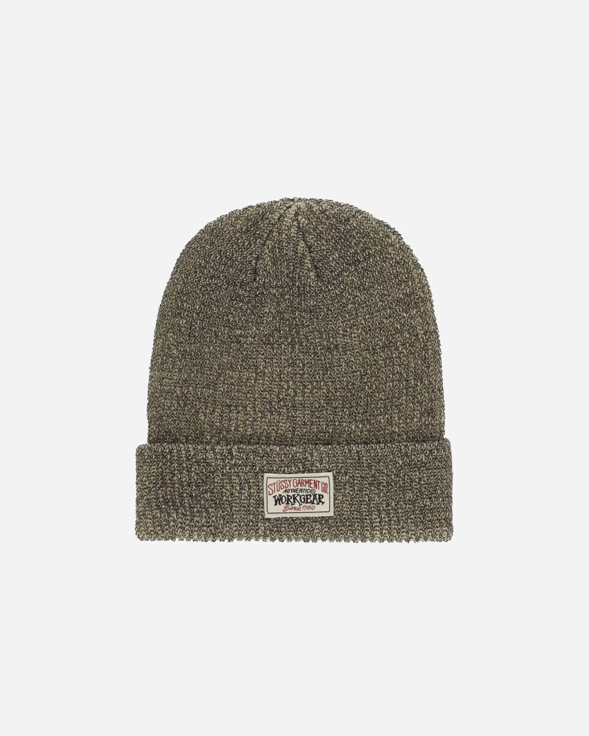 Stüssy Reflective Yarn Cuff Beanie Khaki Best Sale