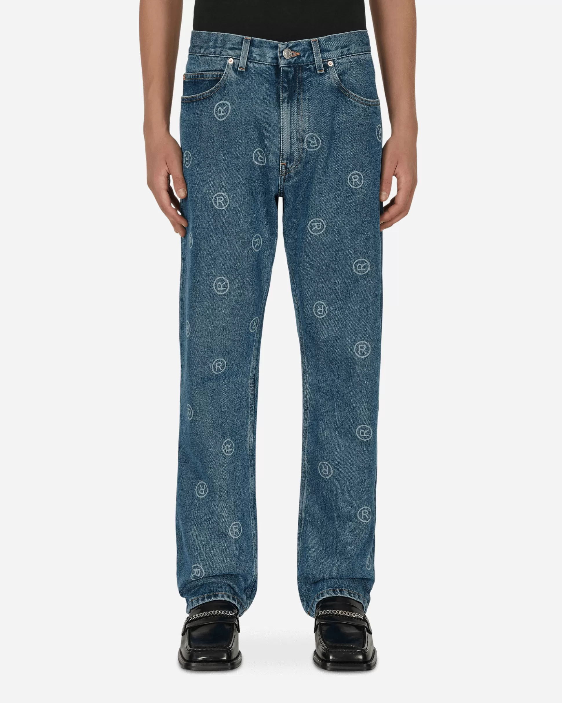 Martine Rose Relaxed Fit Jeans Blue Cheap