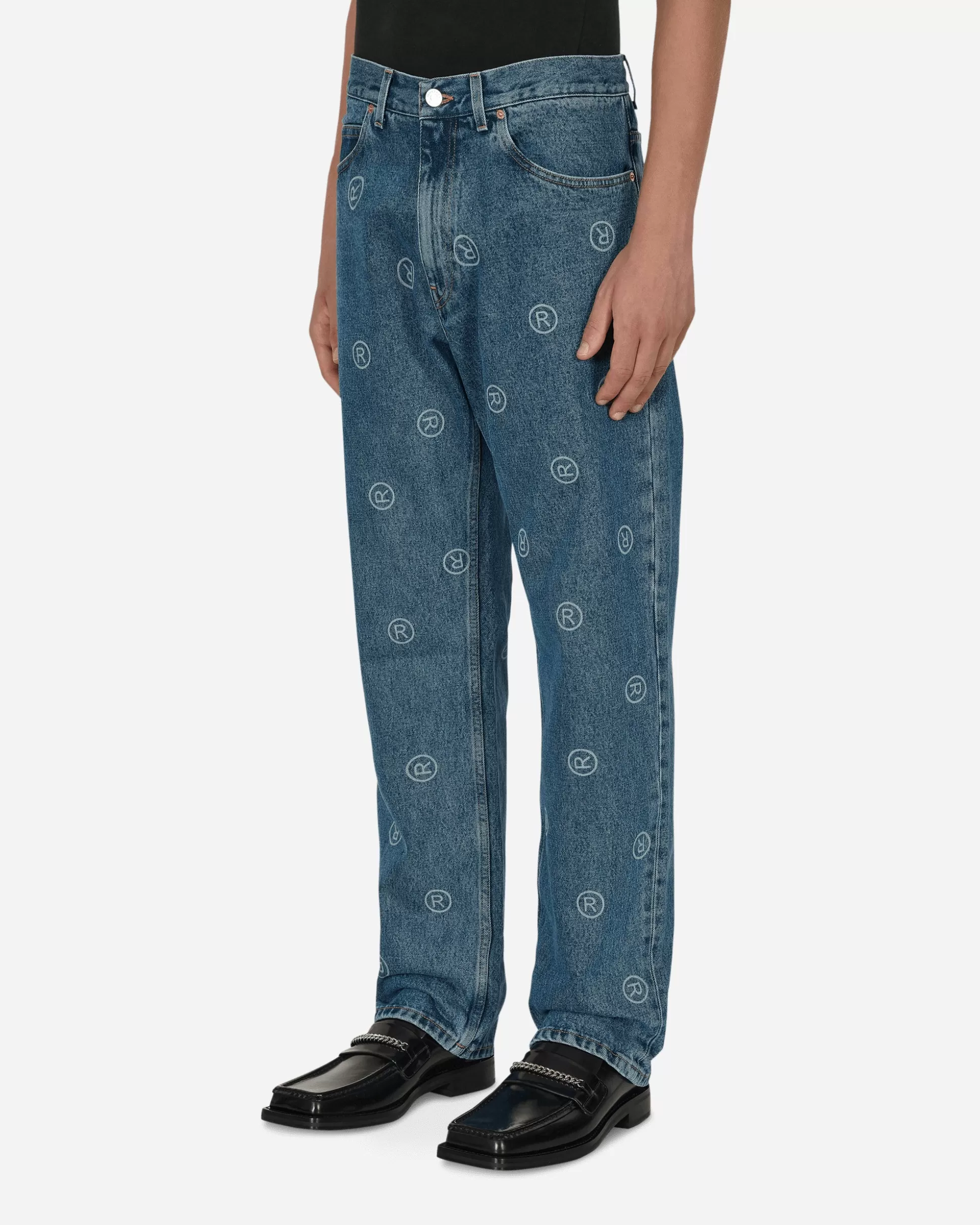 Martine Rose Relaxed Fit Jeans Blue Cheap