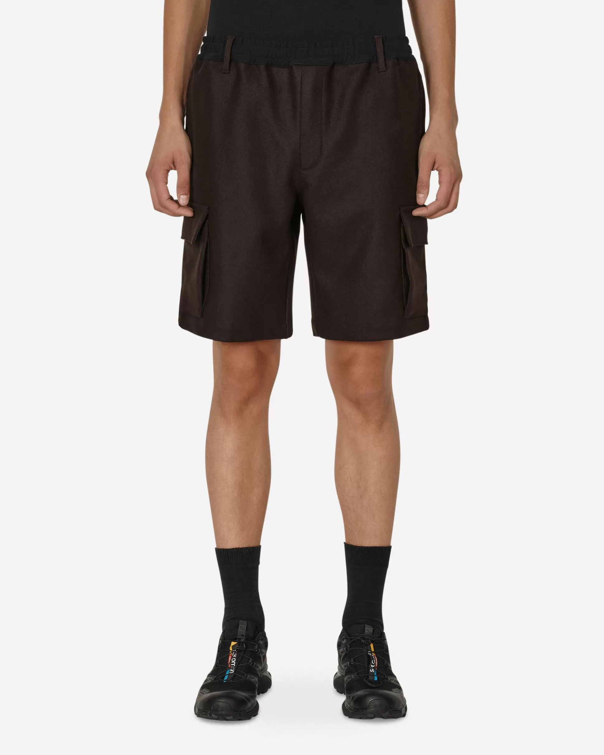GR10K Salomon Panno Utility Shorts Brown Hot