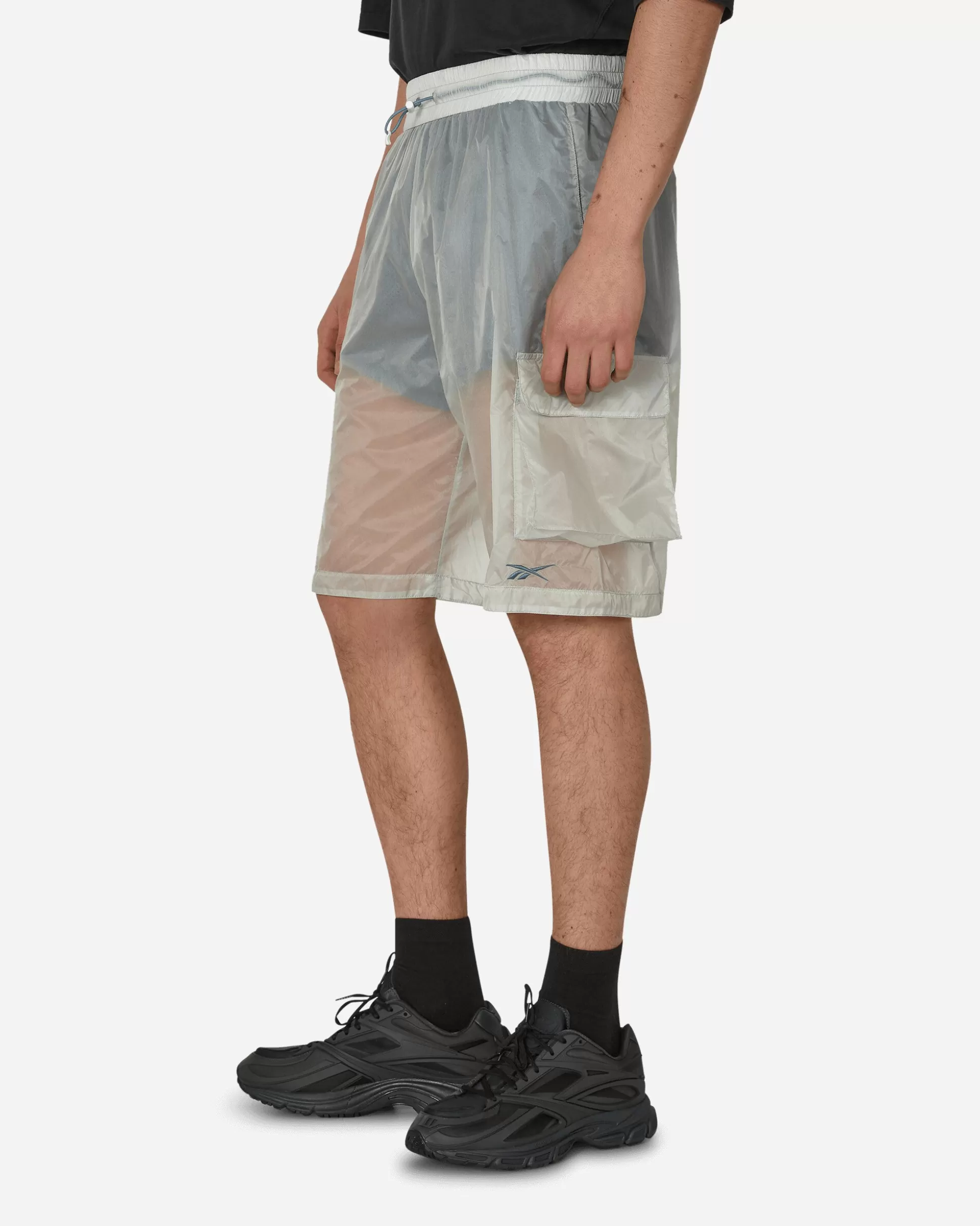Reebok See Through Shorts Crystal Blue Fashion