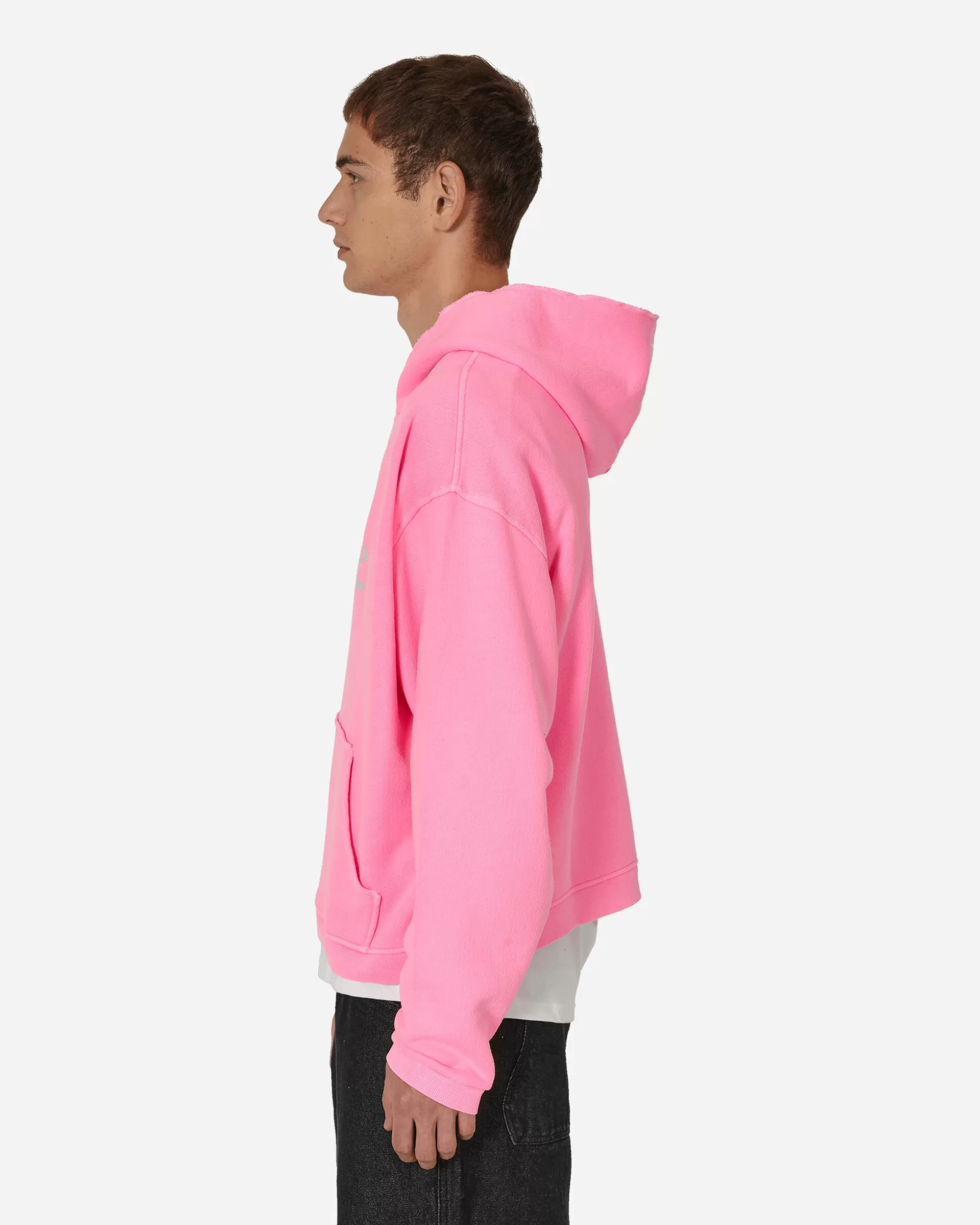ERL Silver Printed Venice Hooded Sweatshirt Pink Outlet