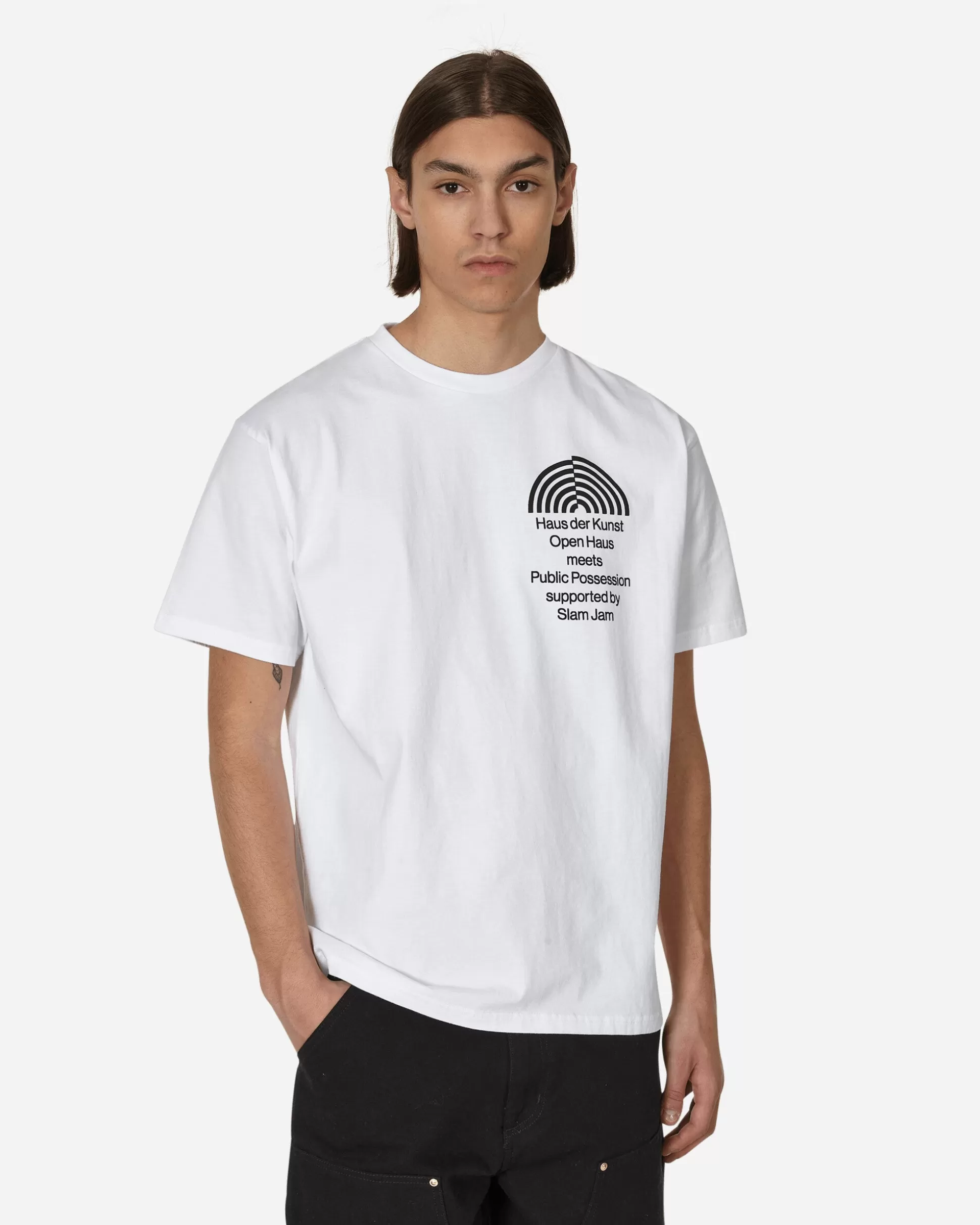 Public Possession Slam Jam Open Haus T-Shirt White Sale