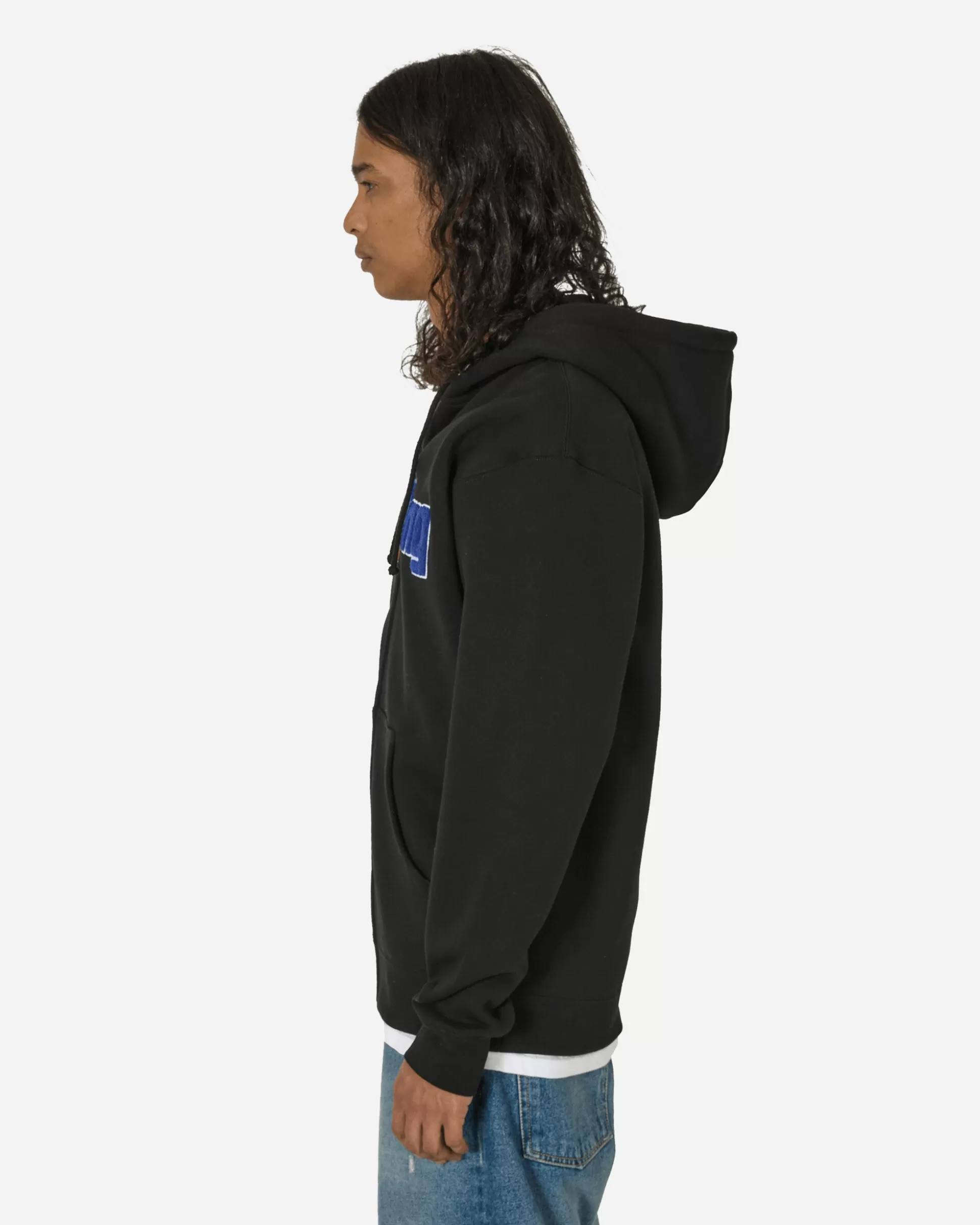 aNYthing Speedball Logo Zip-Up Hoodie Black Fashion