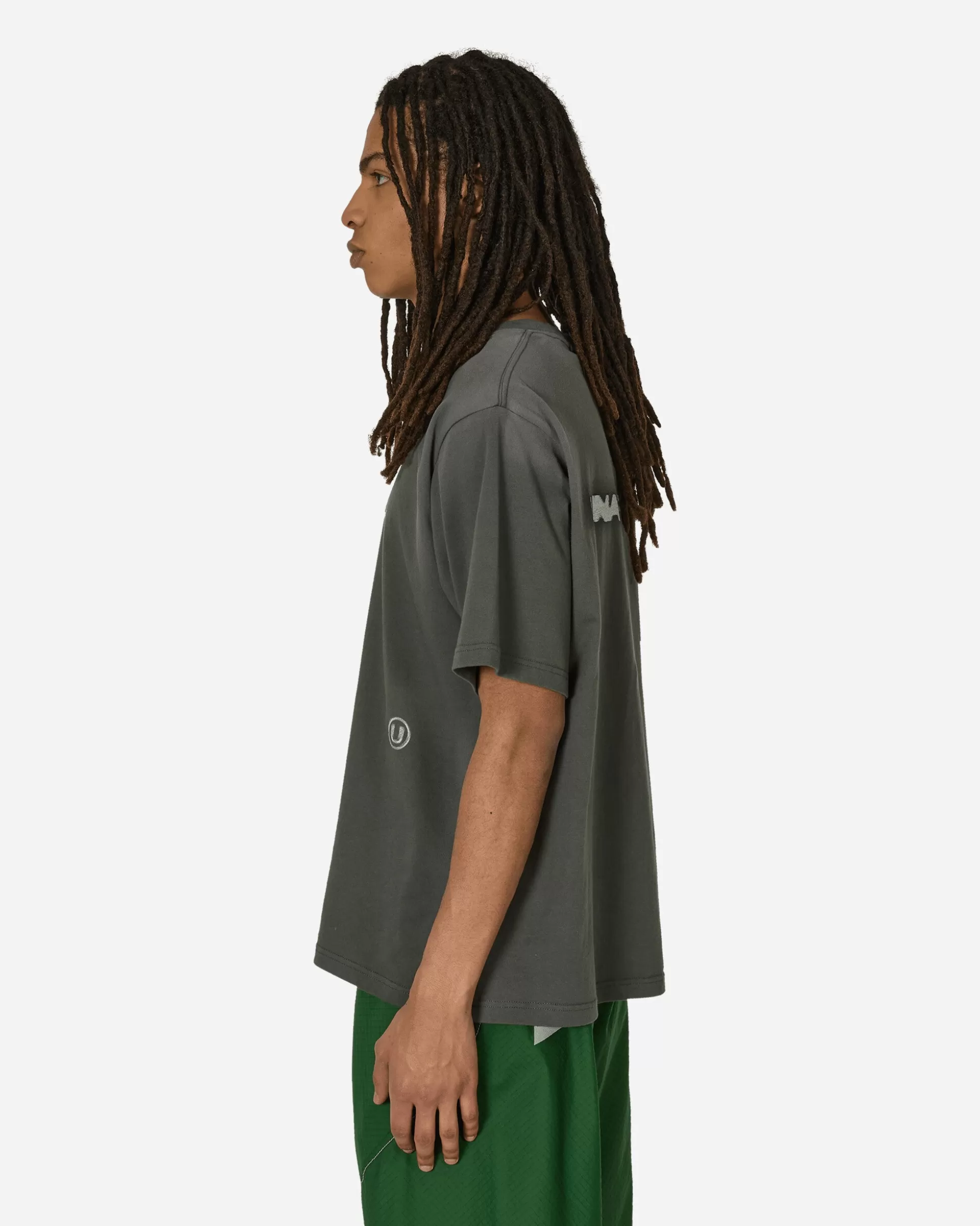 Unaffected Sprayed Graphic T-Shirt Charcoal Hot