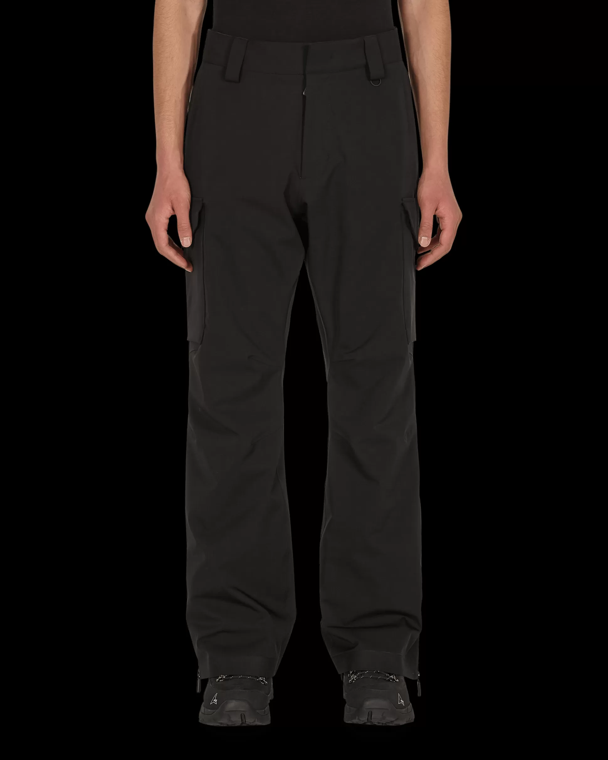 Moncler Grenoble Stretch Nylon Trousers Black New