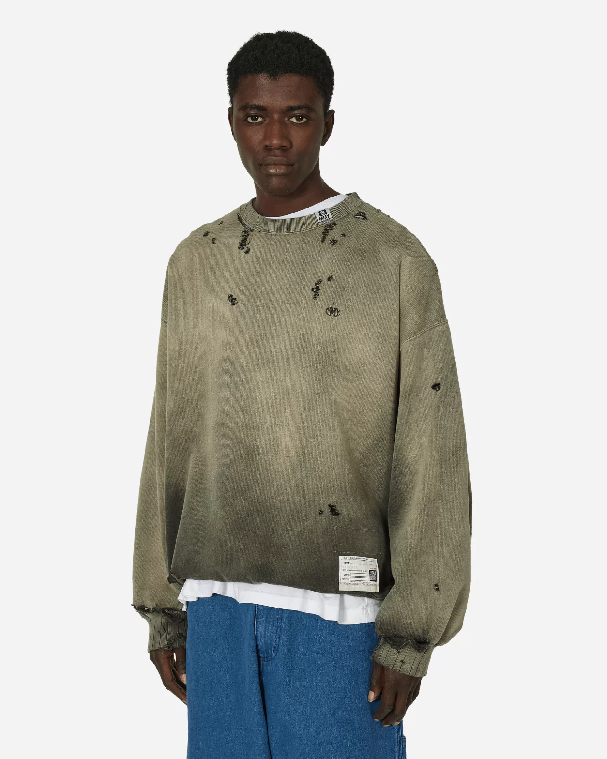 Maison MIHARA YASUHIRO Sun Faded Pullover Black Best Sale