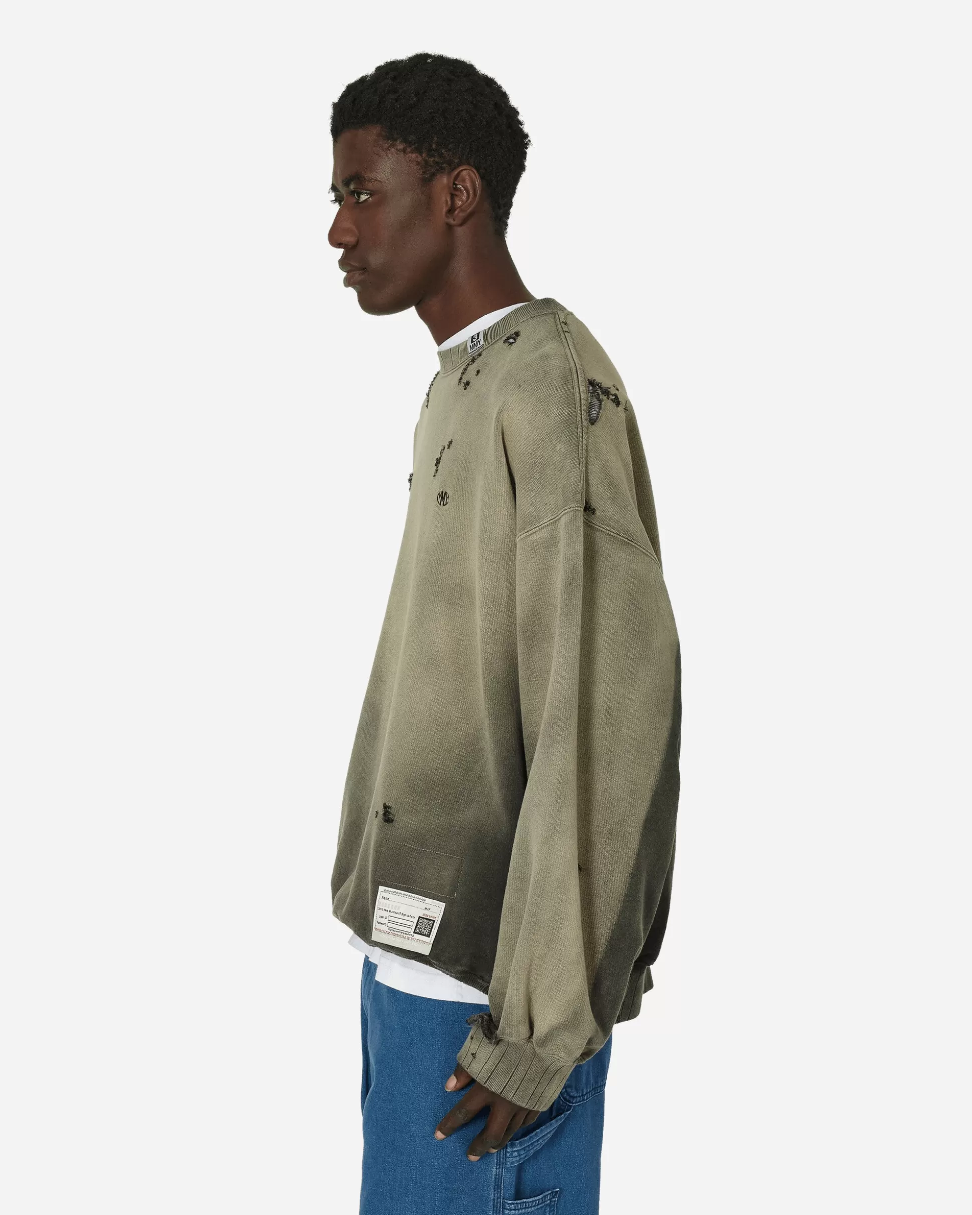 Maison MIHARA YASUHIRO Sun Faded Pullover Black Best Sale
