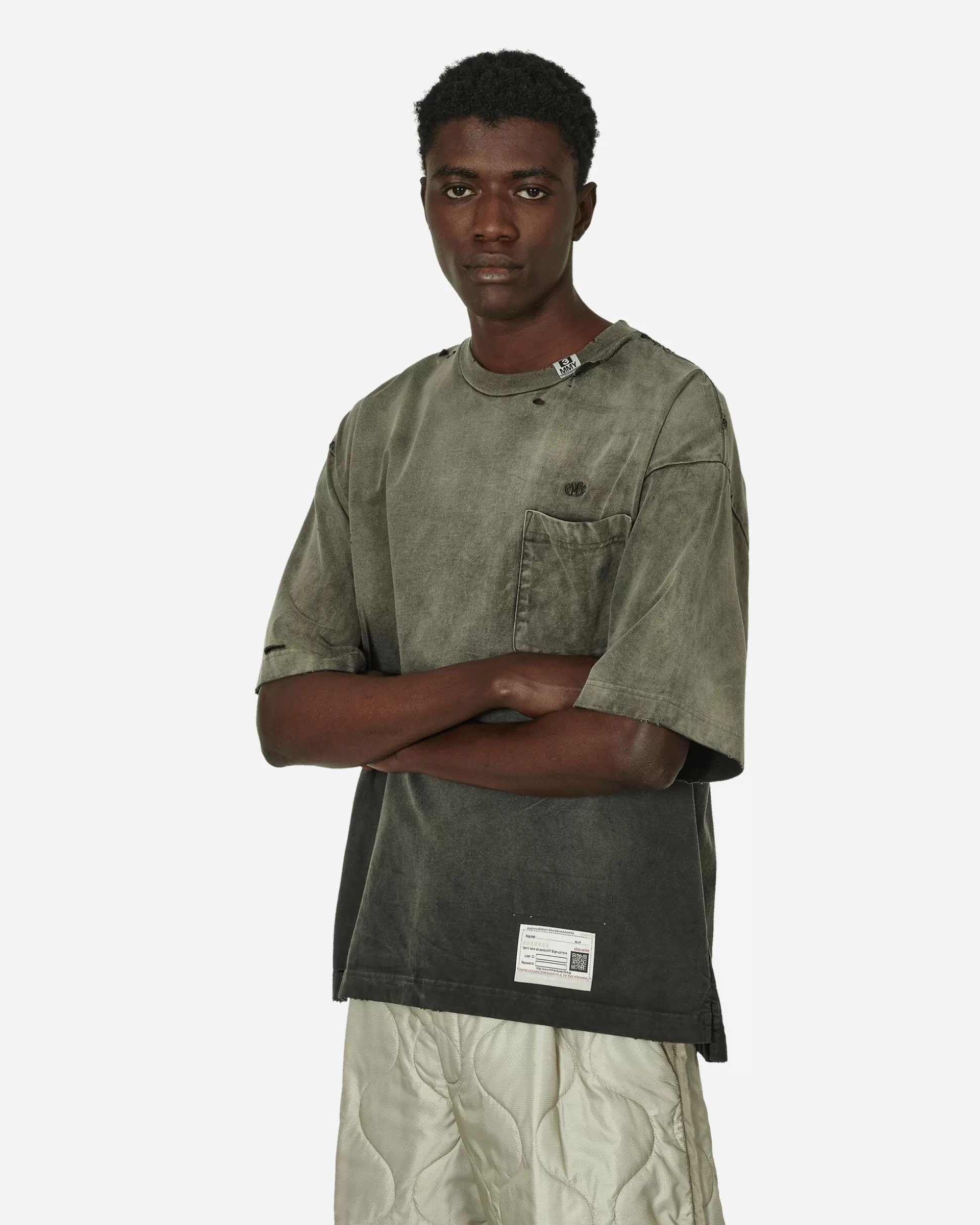 Maison MIHARA YASUHIRO Sun Faded T-Shirt Black Store