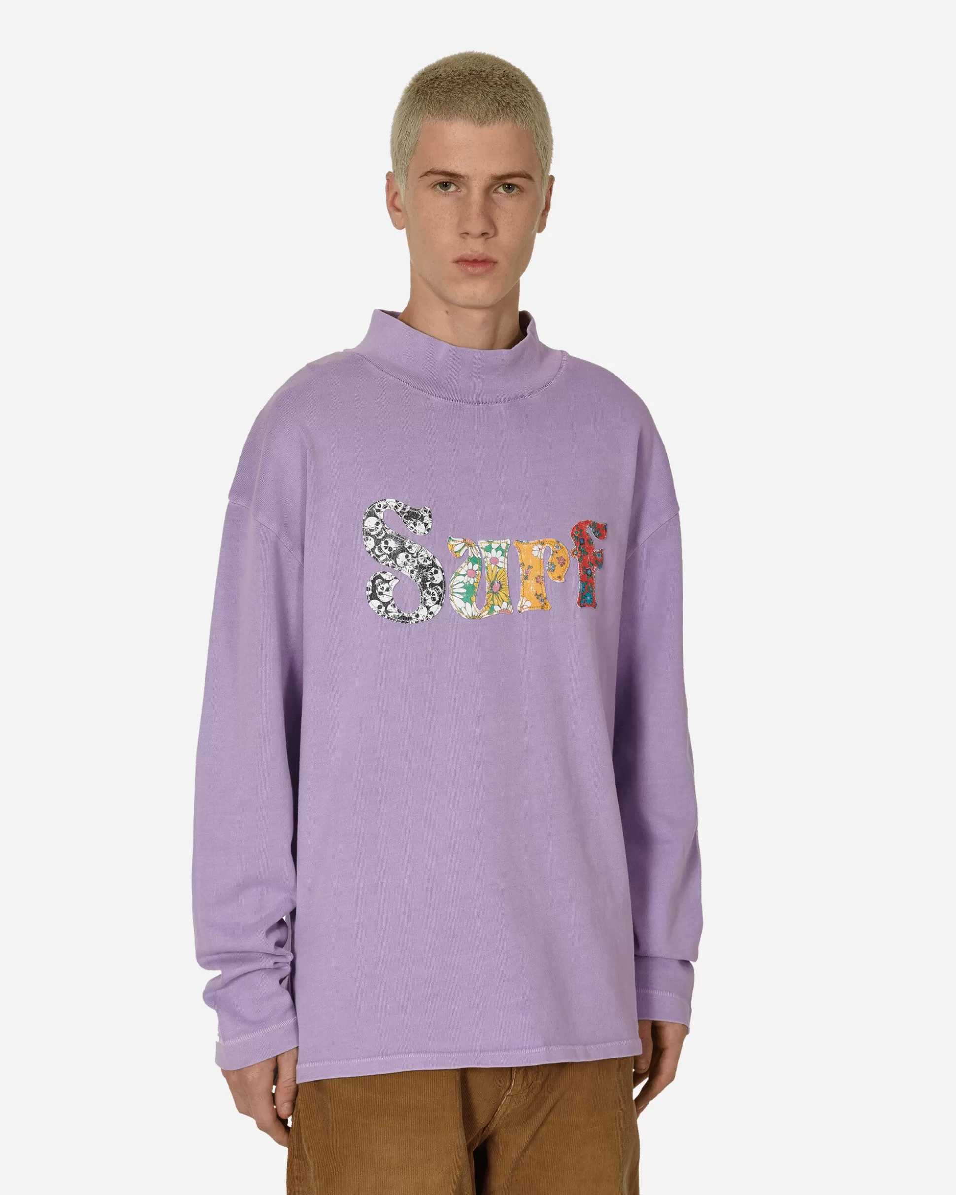 ERL Surf Patch Longsleeve T-Shirt Purple Flash Sale