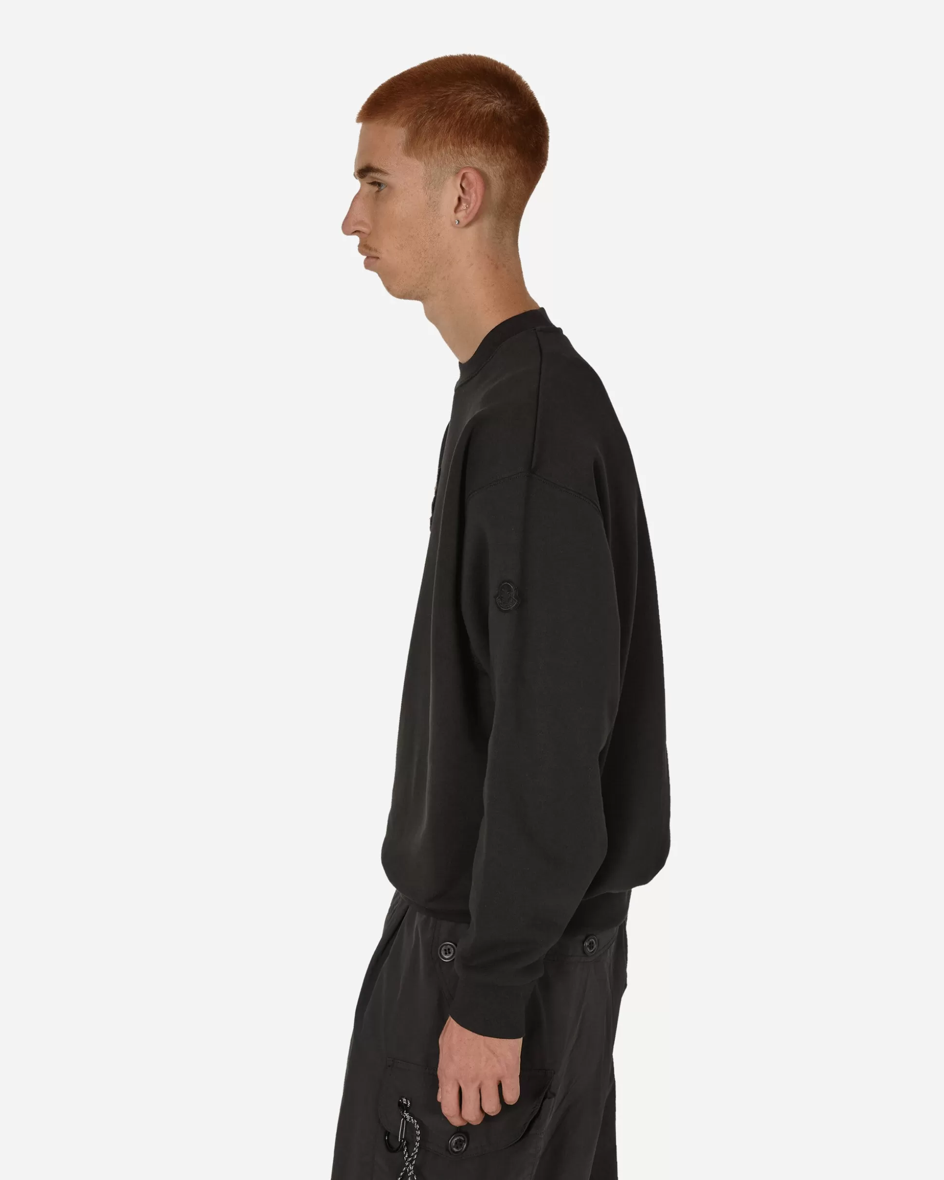 Moncler Teddy Bear Crewneck Sweatshirt Black Shop