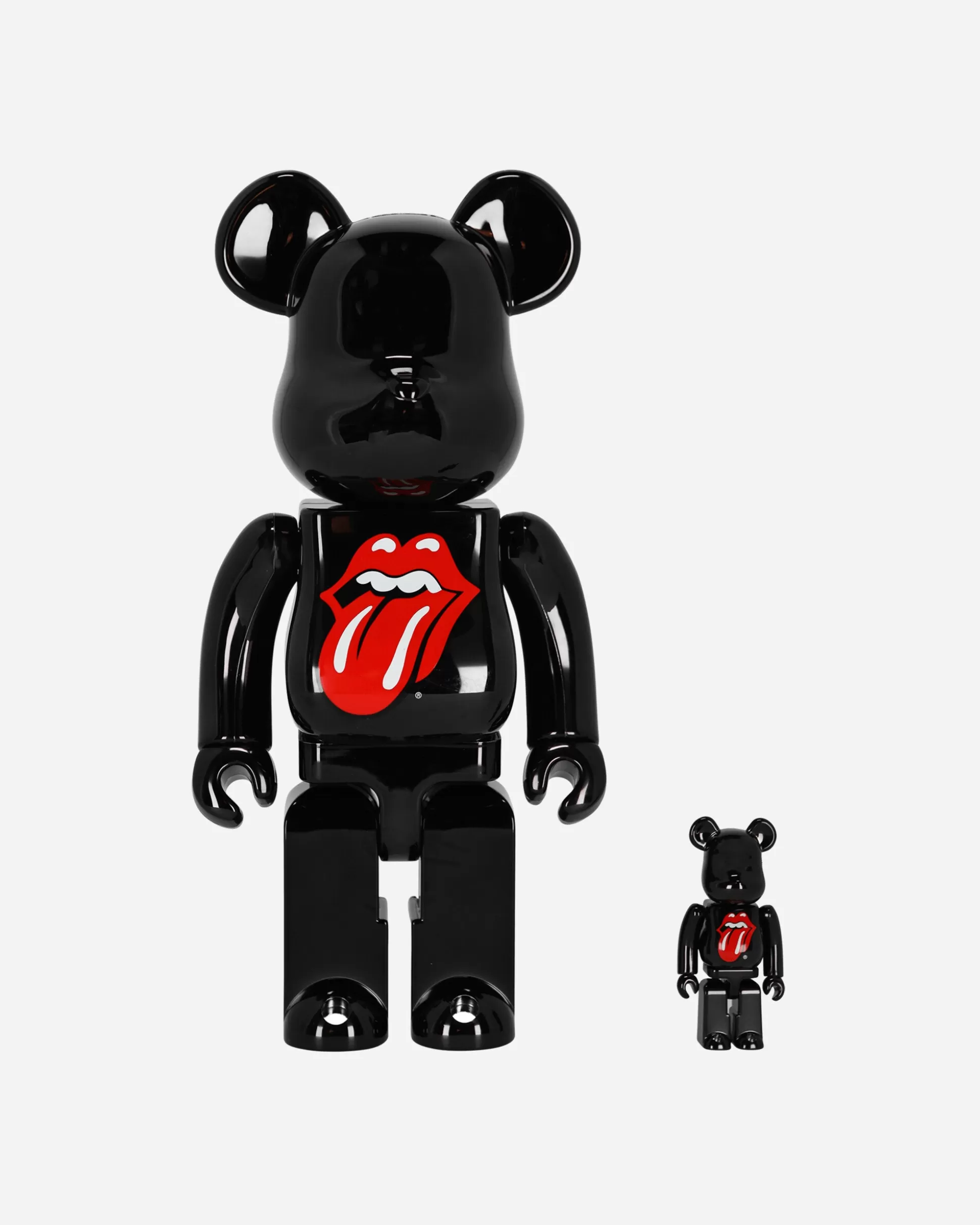 Medicom 100% + 400% The Rolling Stones Lips & Tongue Be@rbrick Black Clearance