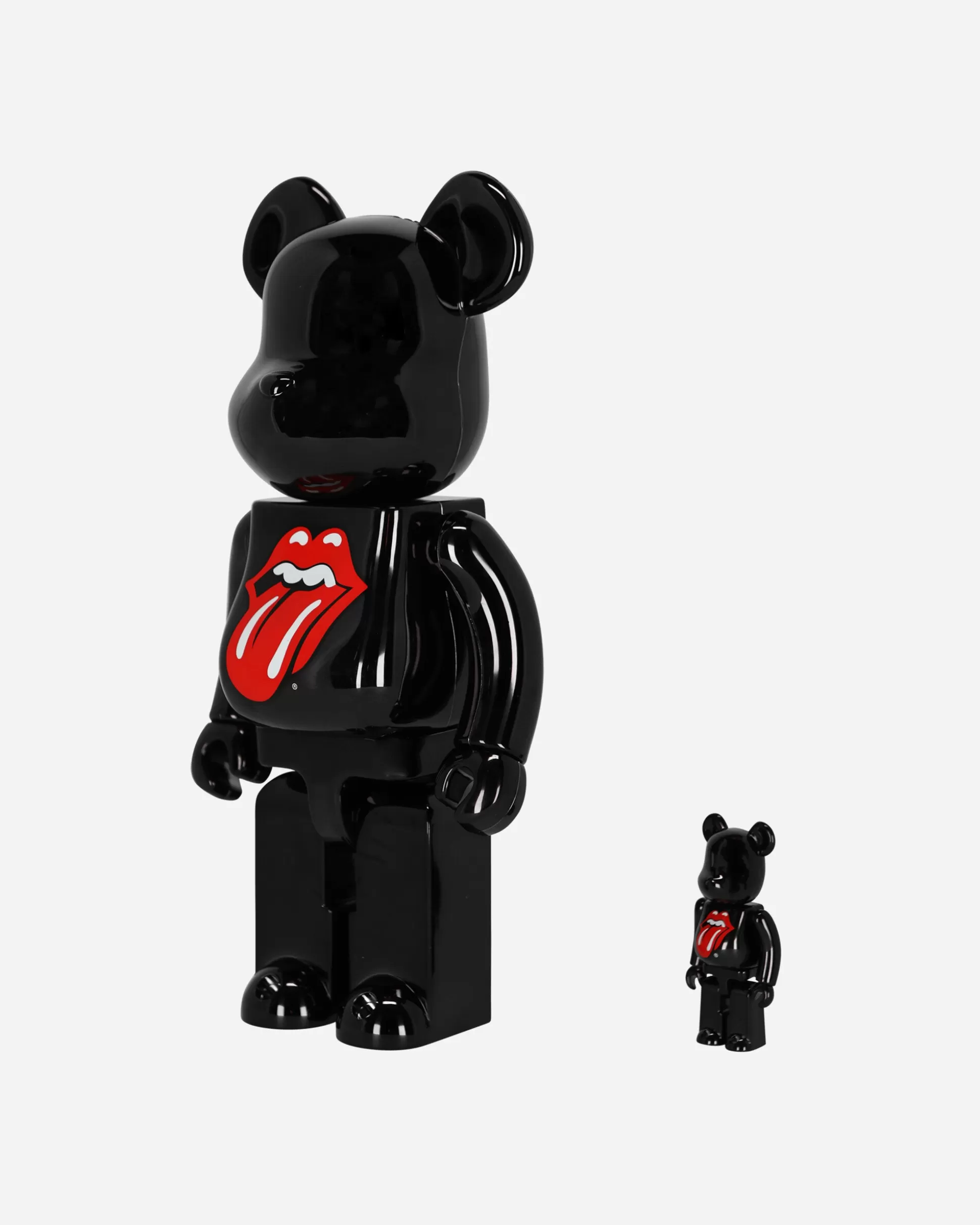 Medicom 100% + 400% The Rolling Stones Lips & Tongue Be@rbrick Black Clearance
