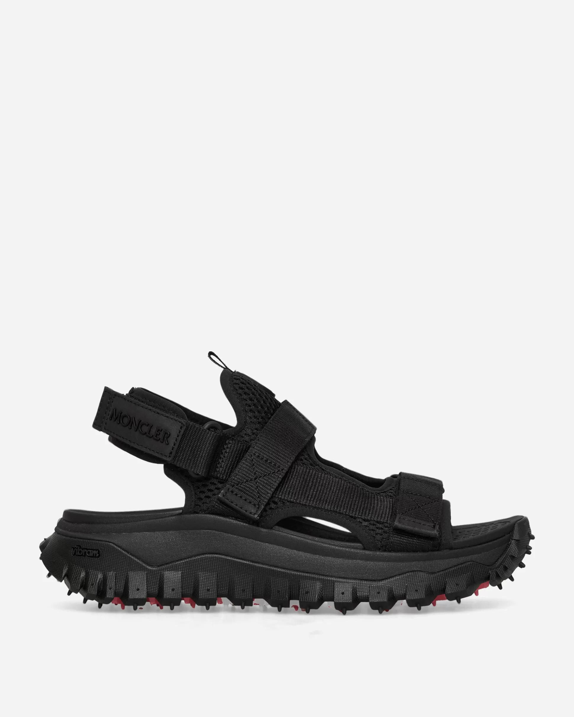 Moncler Trailgrip Vela Sandals Black Fashion