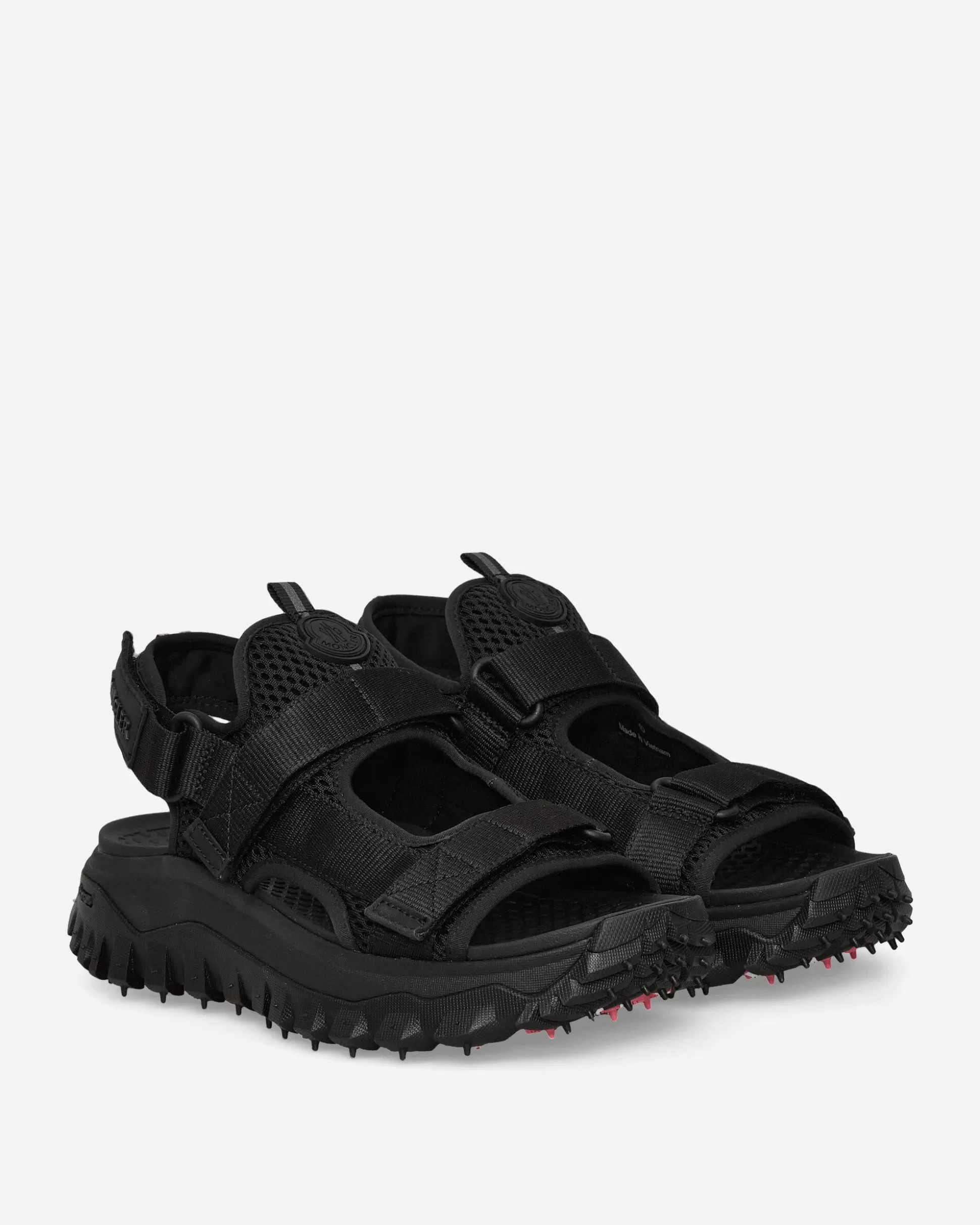 Moncler Trailgrip Vela Sandals Black Fashion