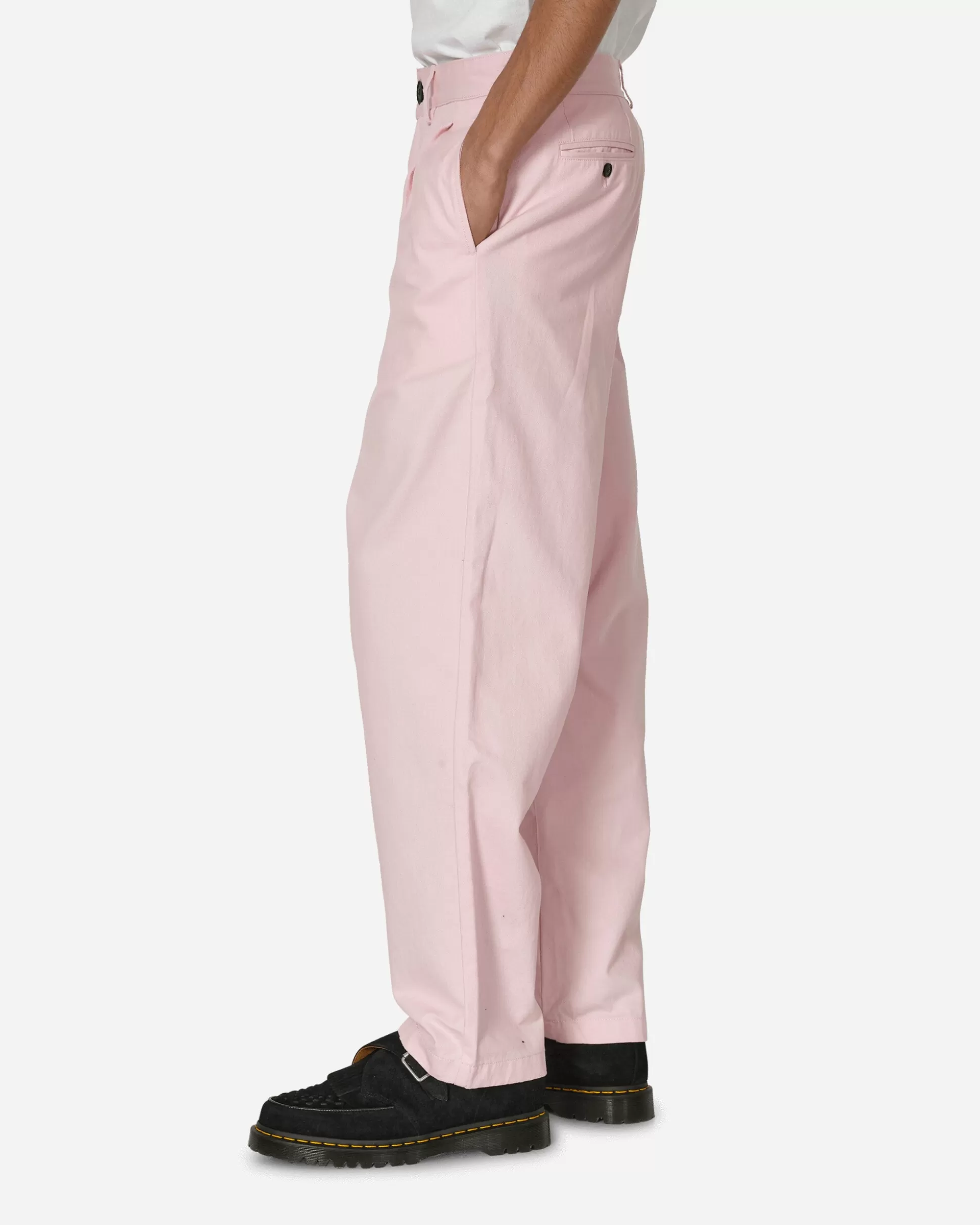 Noah Twill Double-Pleat Pants Pink Discount