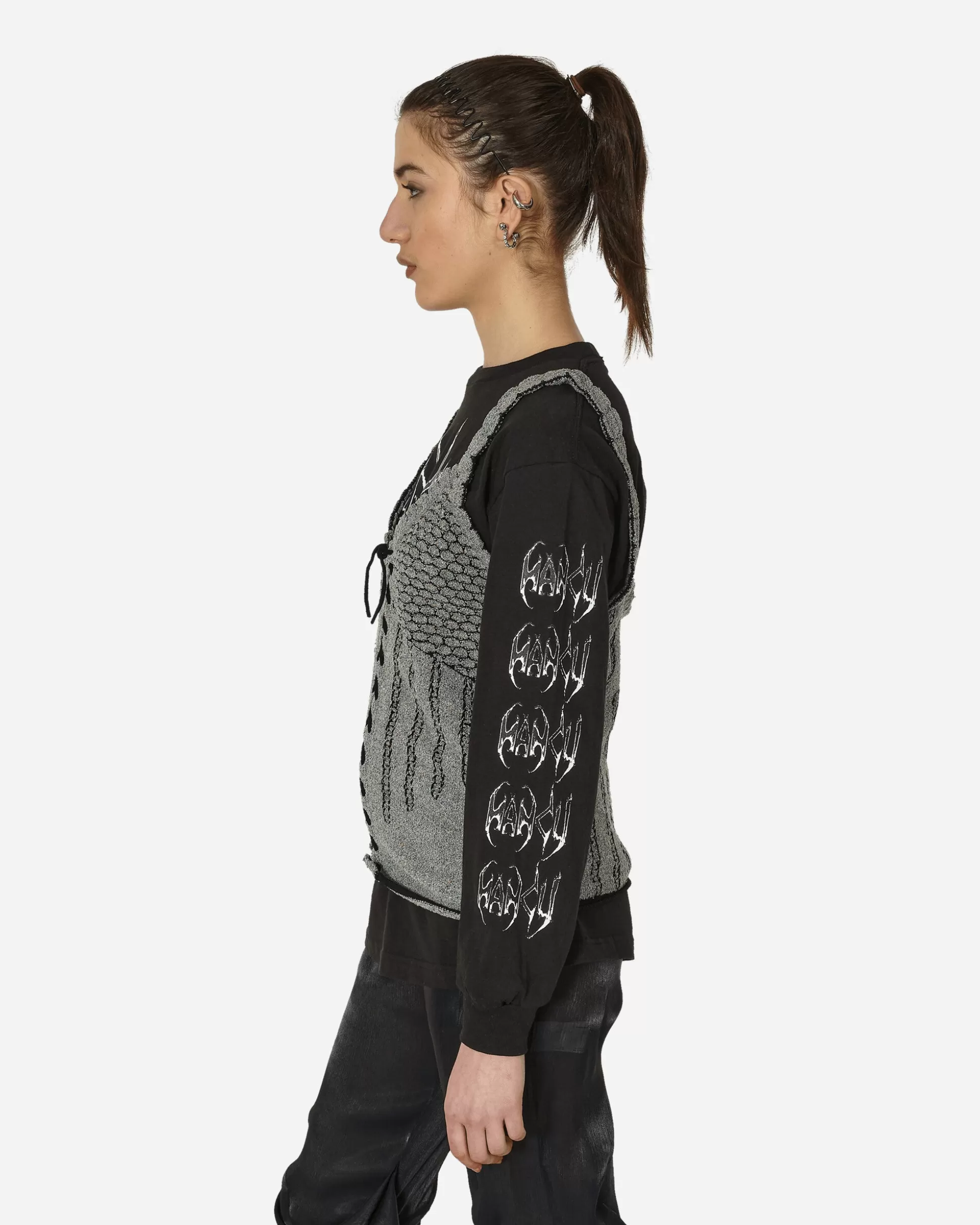 Kiko Kostadinov Urd Single Vest Midnight Black New