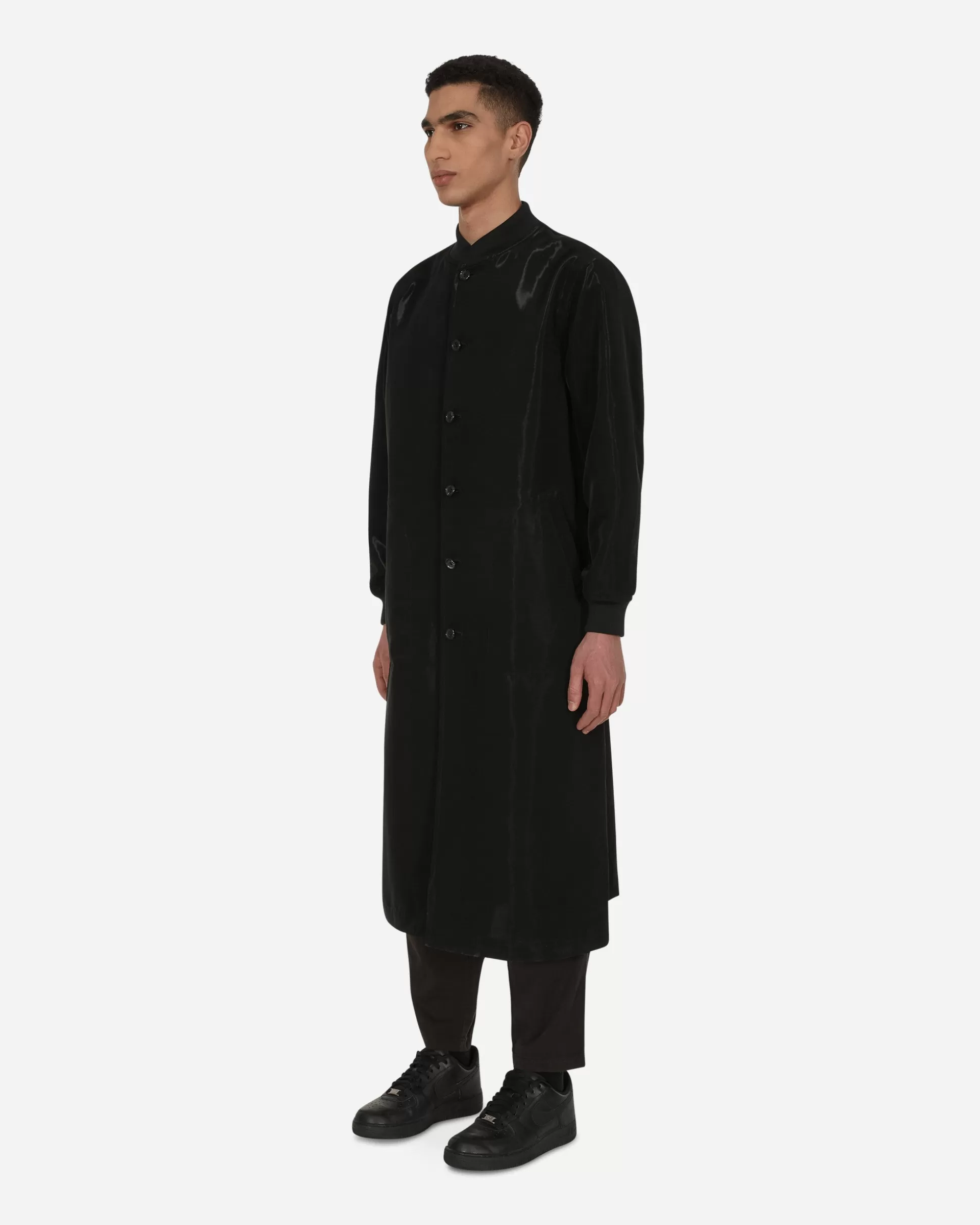 Comme Des Garçons Black Velvet Coat Black Sale