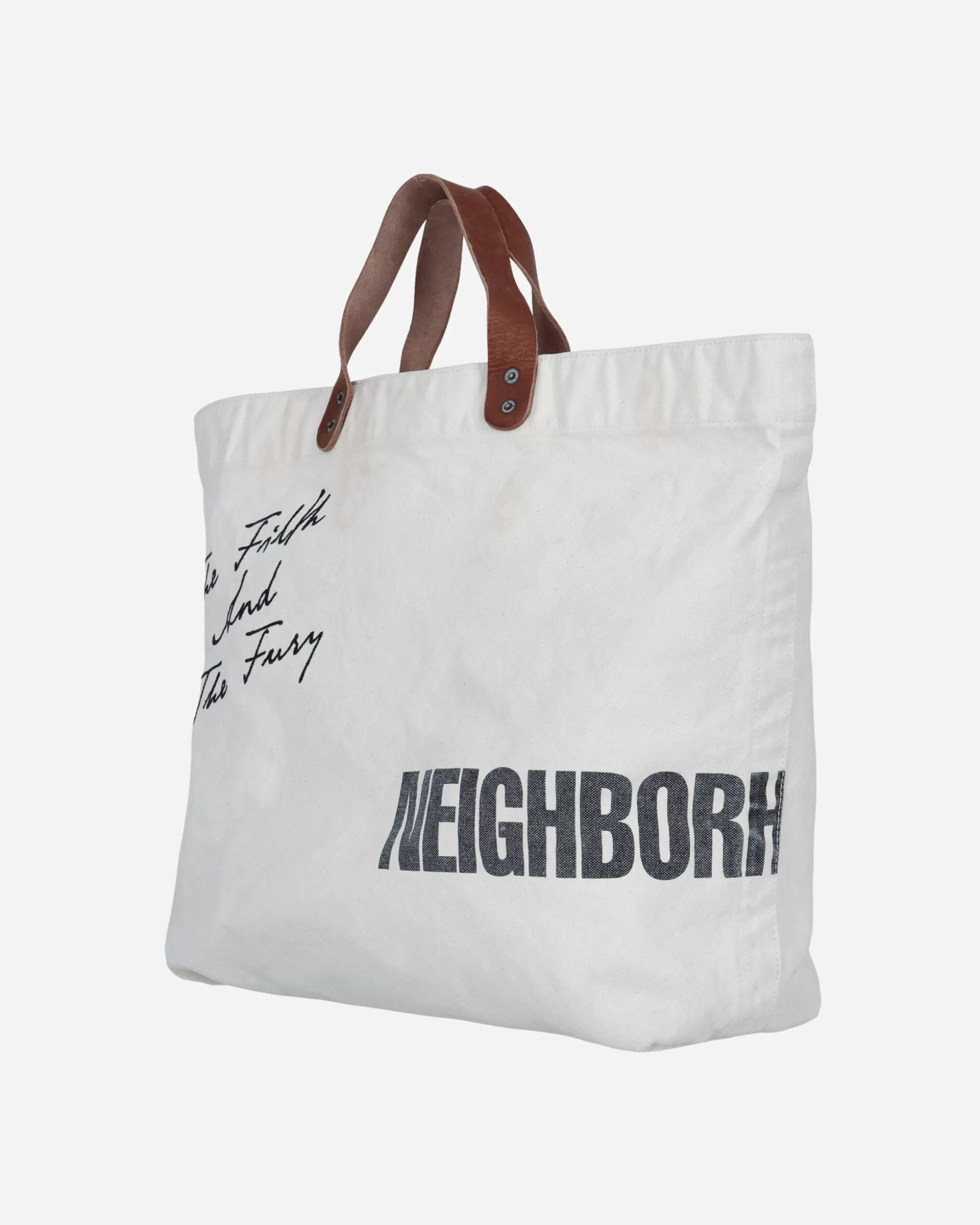 Neighborhood Washed Canvas Tote Bag Natural Best