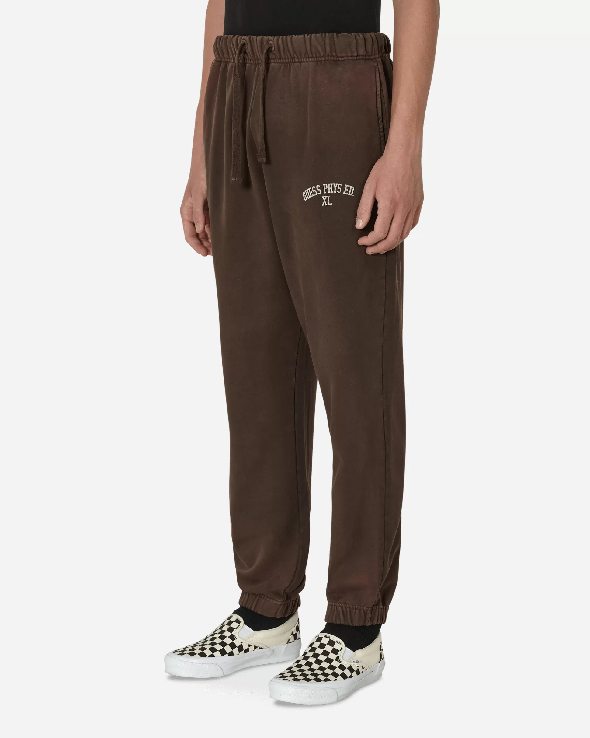 Guess USA Washed Terry Sweatpants Brown Sale