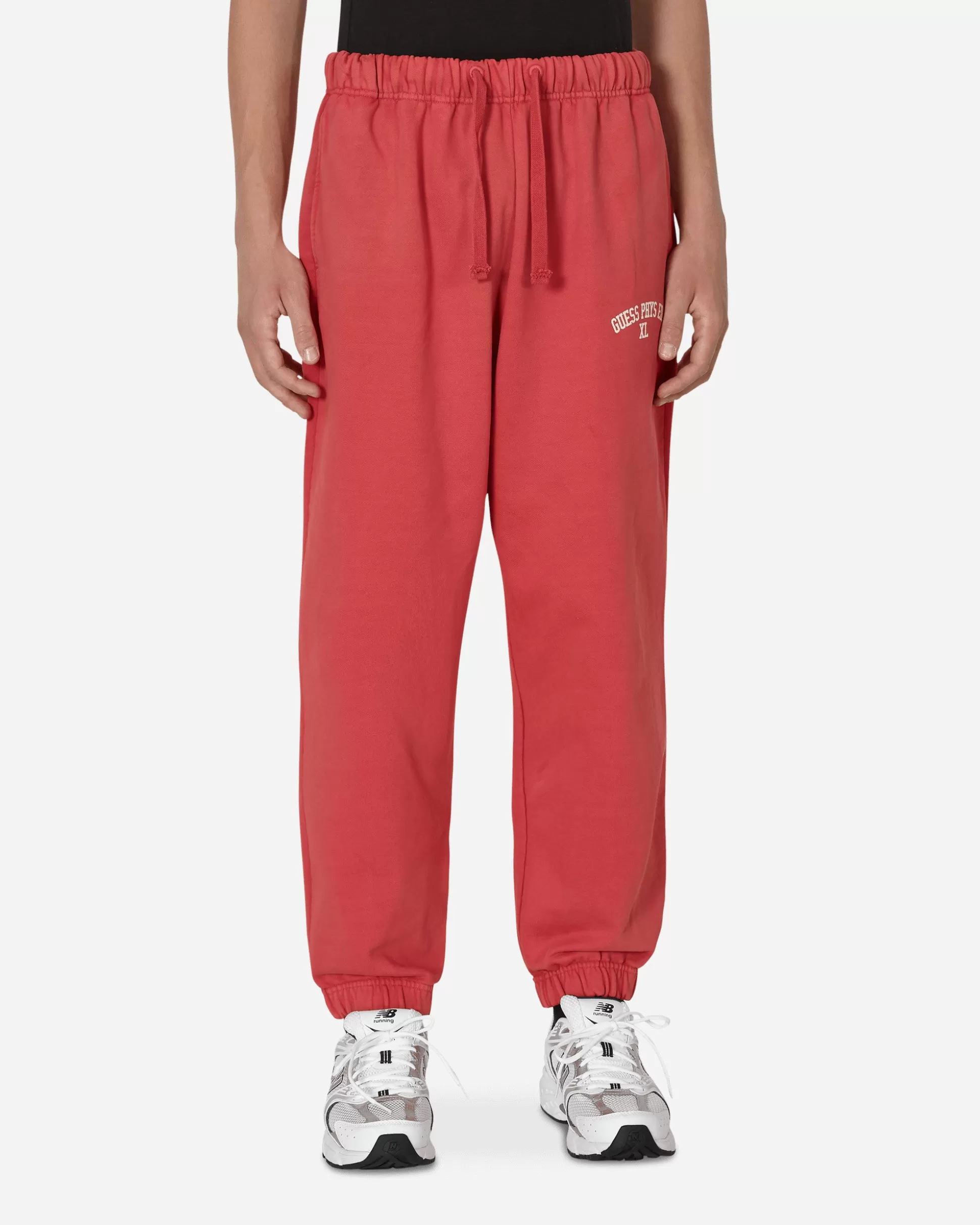 Guess USA Washed Terry Sweatpants Red Fashion