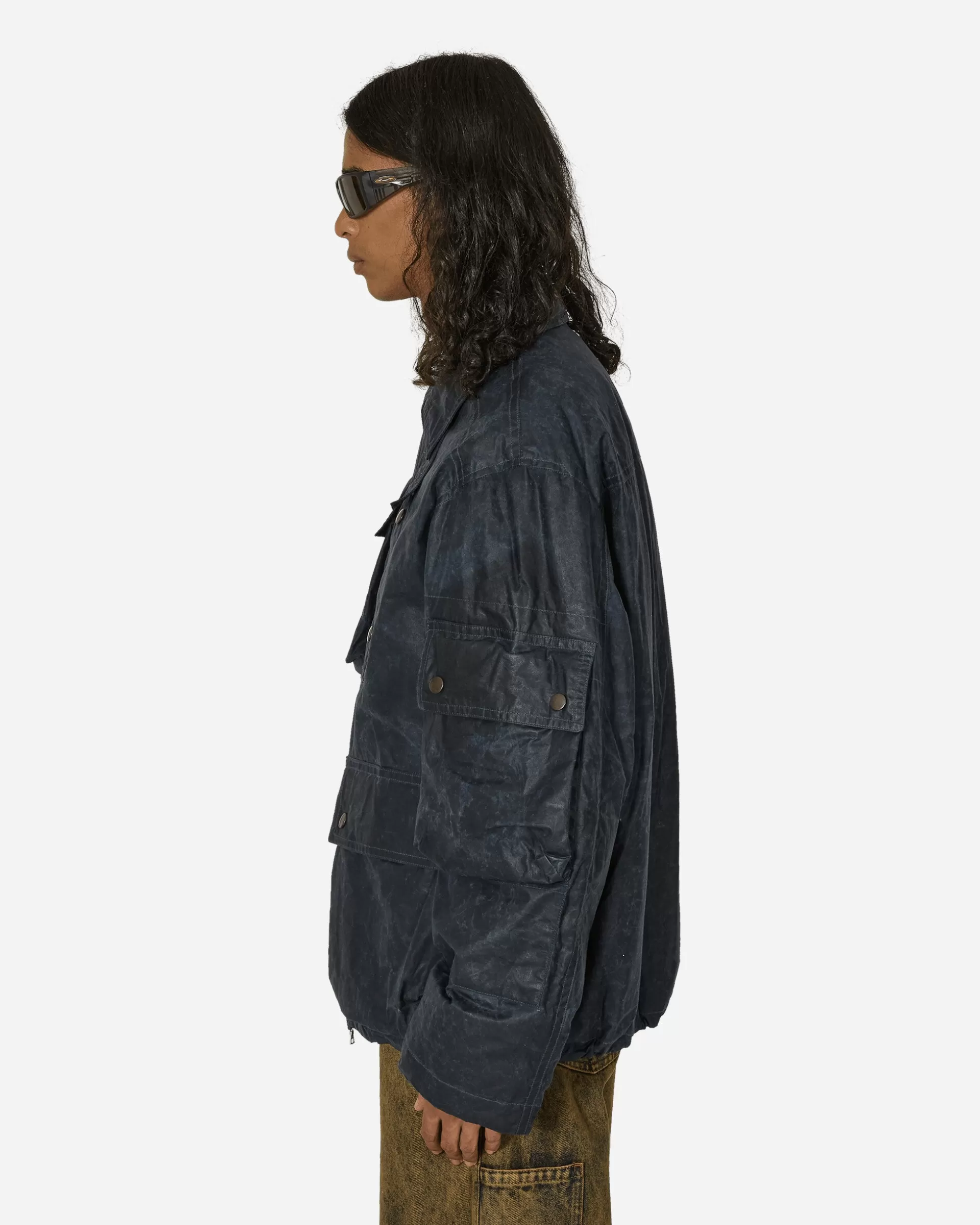 Dries Van Noten Water Repellent Jacket Navy Outlet