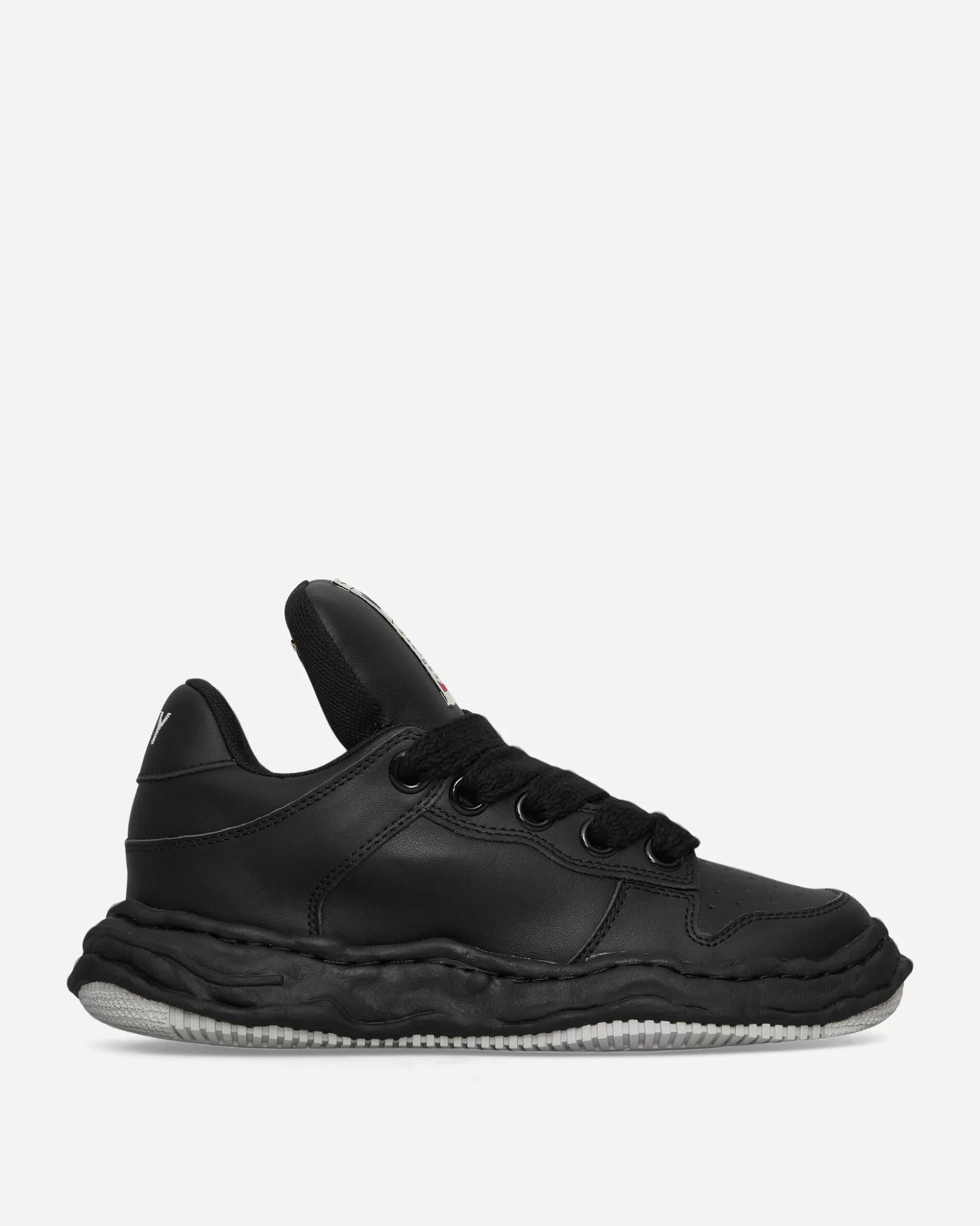 Maison MIHARA YASUHIRO Wayne Puffer OG Sole Leather Low Sneakers Black Hot