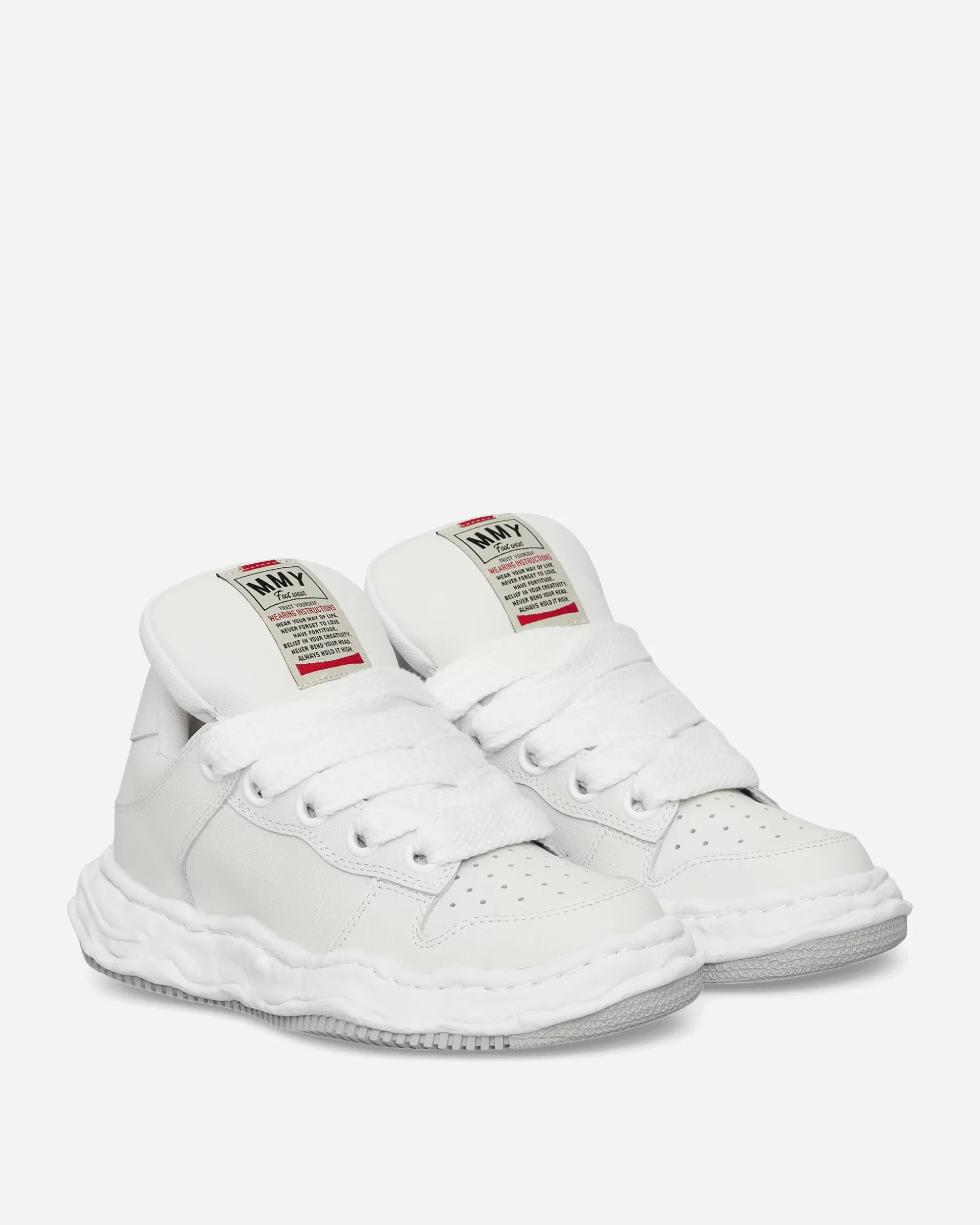 Maison MIHARA YASUHIRO Wayne Puffer OG Sole Leather Low Sneakers White Online