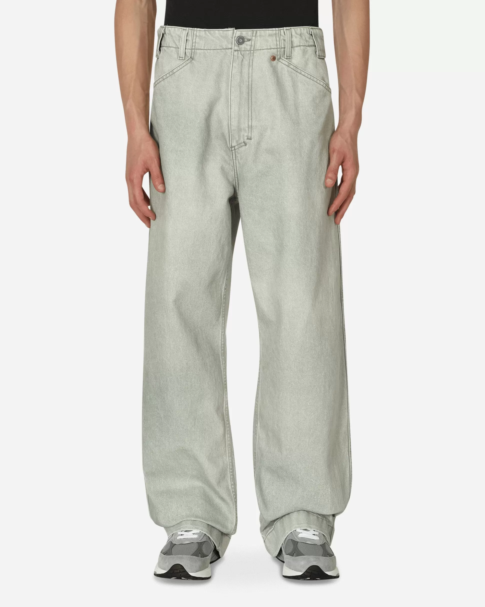 Objects IV Life Wide Leg Denim Pants Green Flash Sale