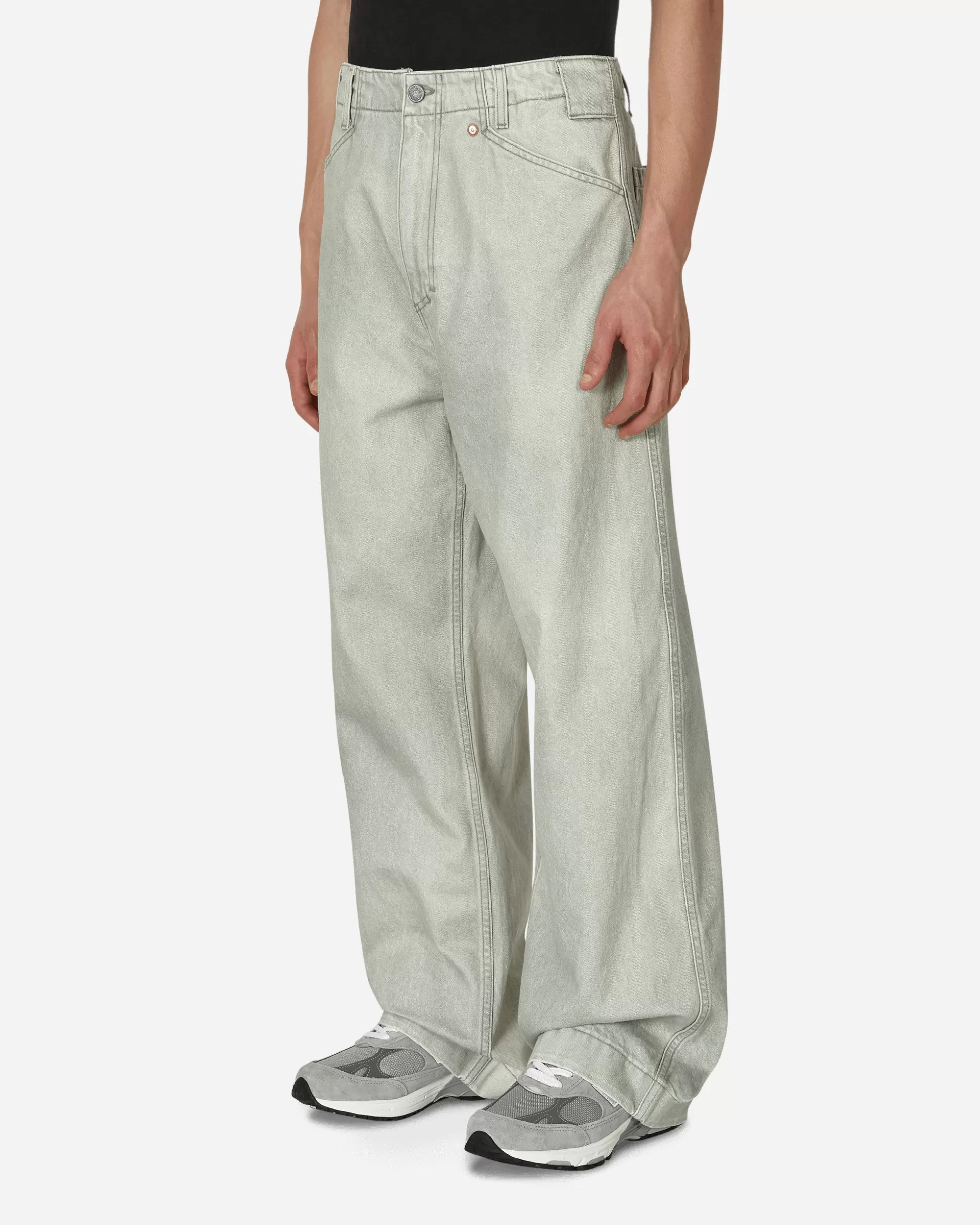 Objects IV Life Wide Leg Denim Pants Green Flash Sale