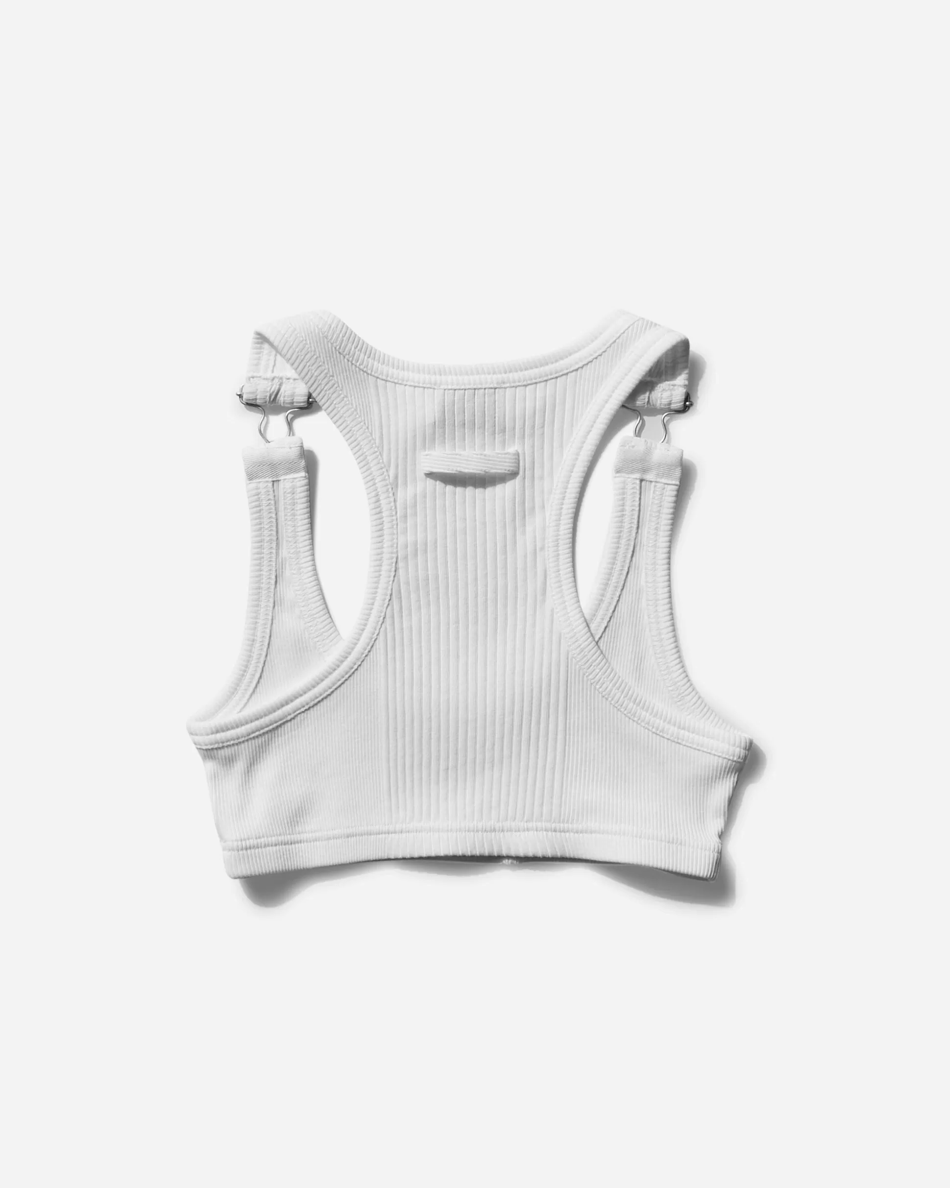 Jean Paul Gaultier Women's Cropped Patch Tank Top White Best