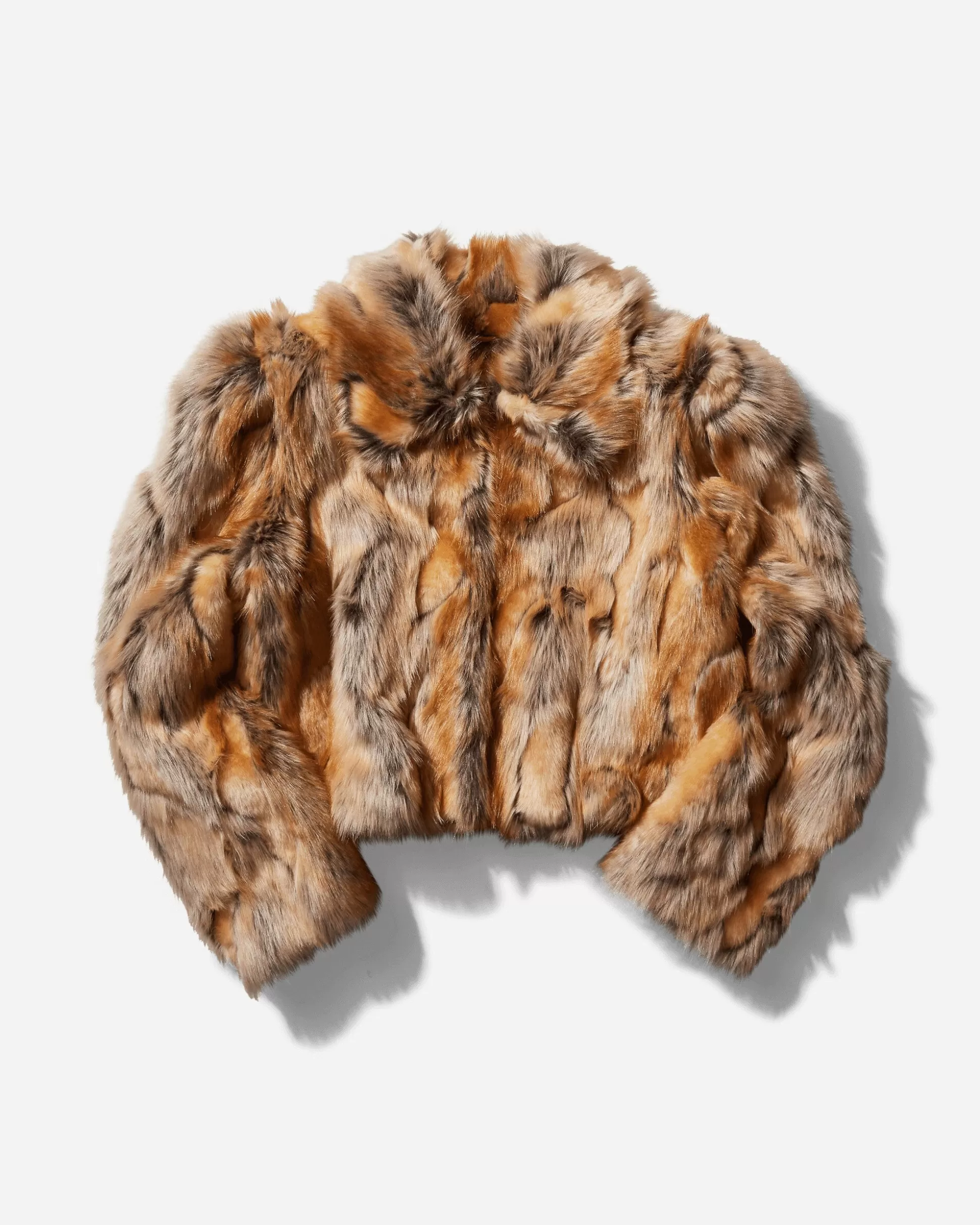 Guess USA Women's Faux Fur Jacket Tan Store