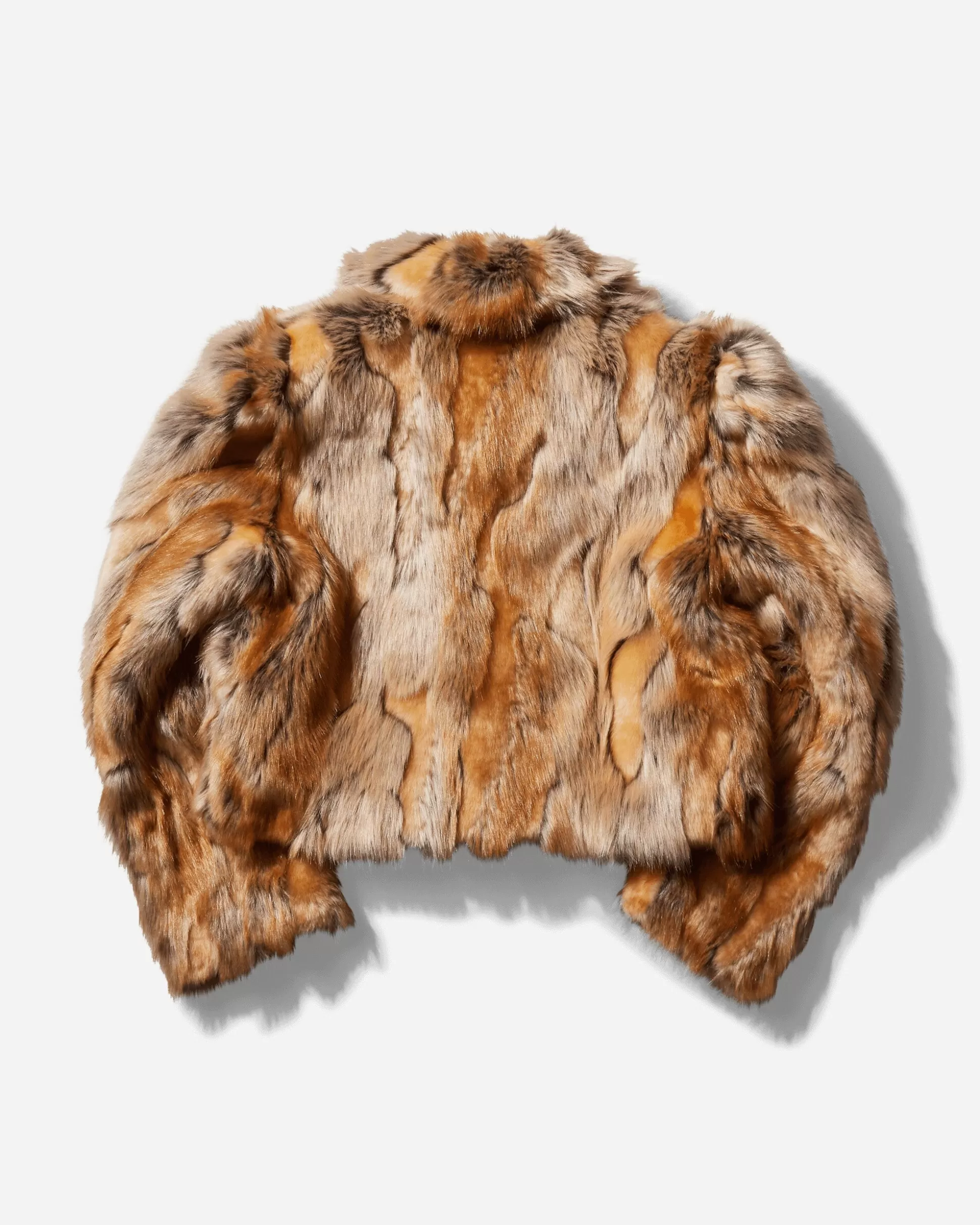 Guess USA Women's Faux Fur Jacket Tan Store