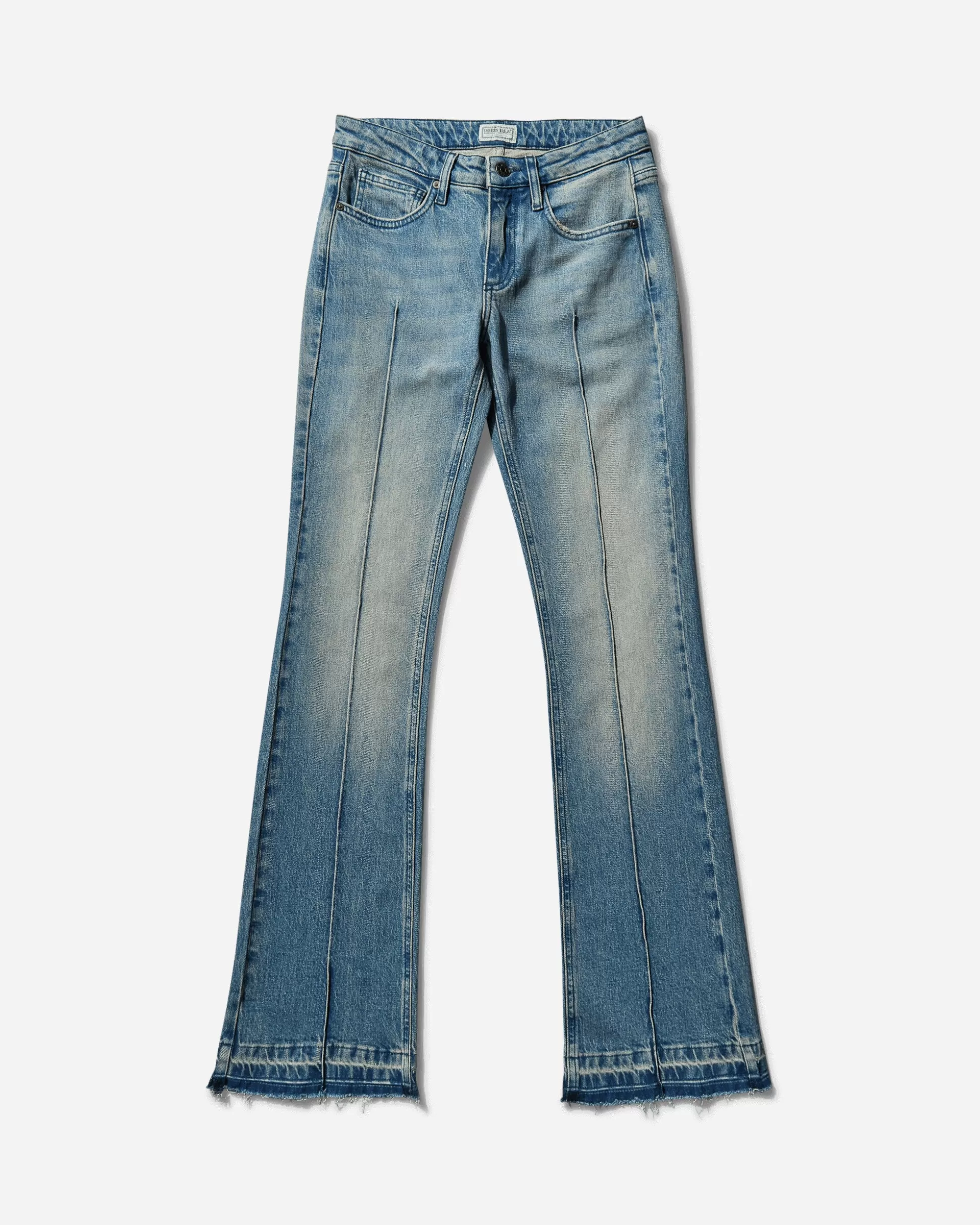 Guess USA Women's Flare Denim Pants Used Indigo Wash Outlet