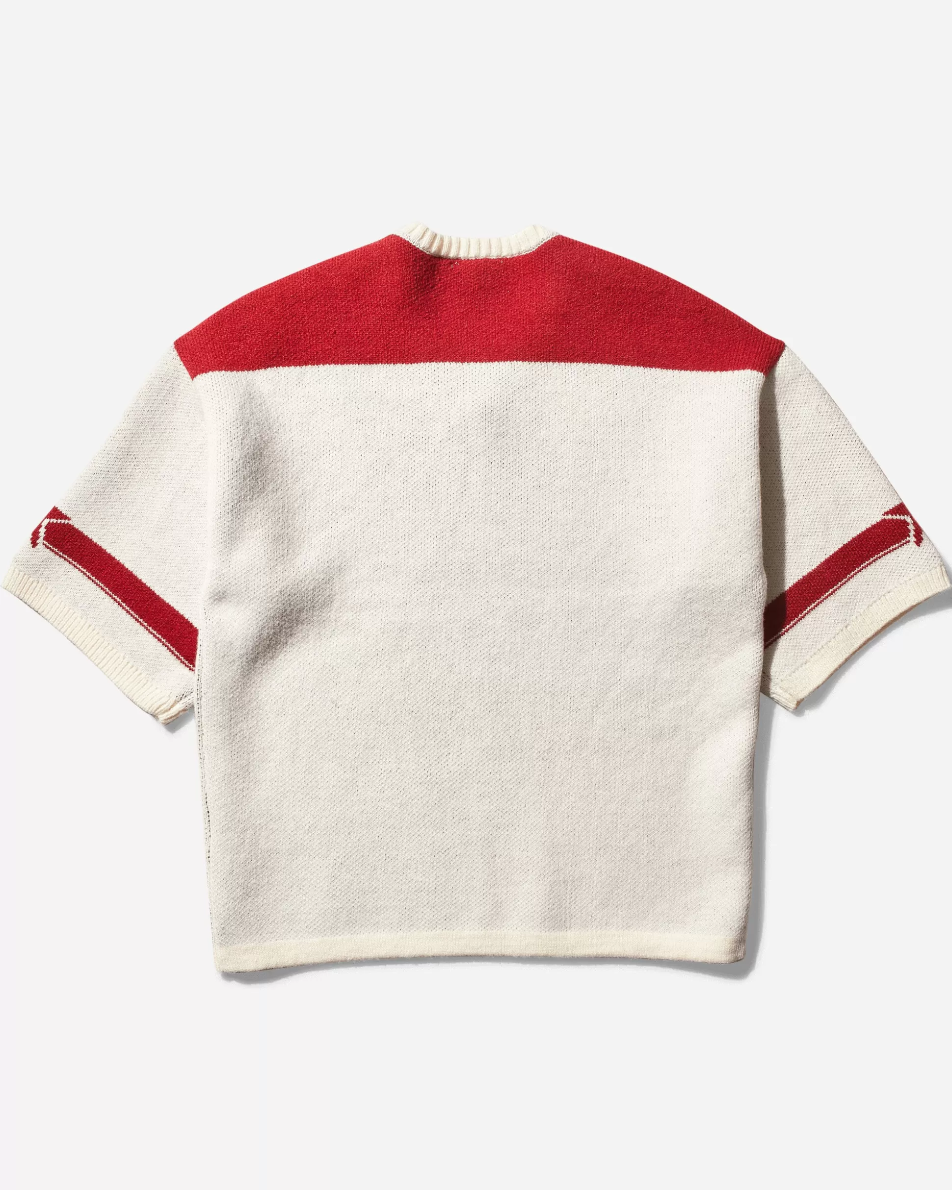 Guess USA Women's Football Jersey Sweater Petite Syrah / White Flash Sale
