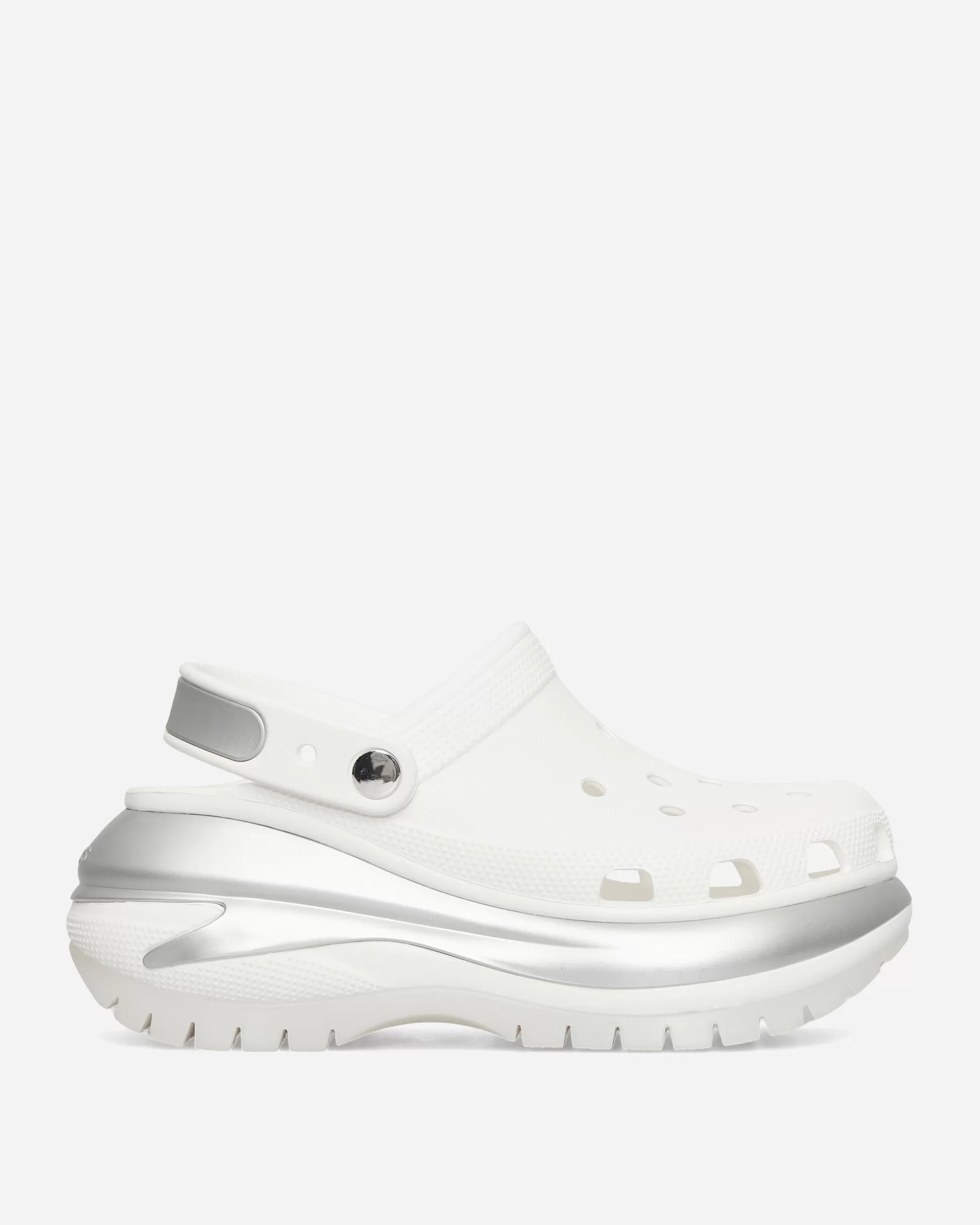 Crocs Women's Mega Crush Clogs White / Silver Outlet