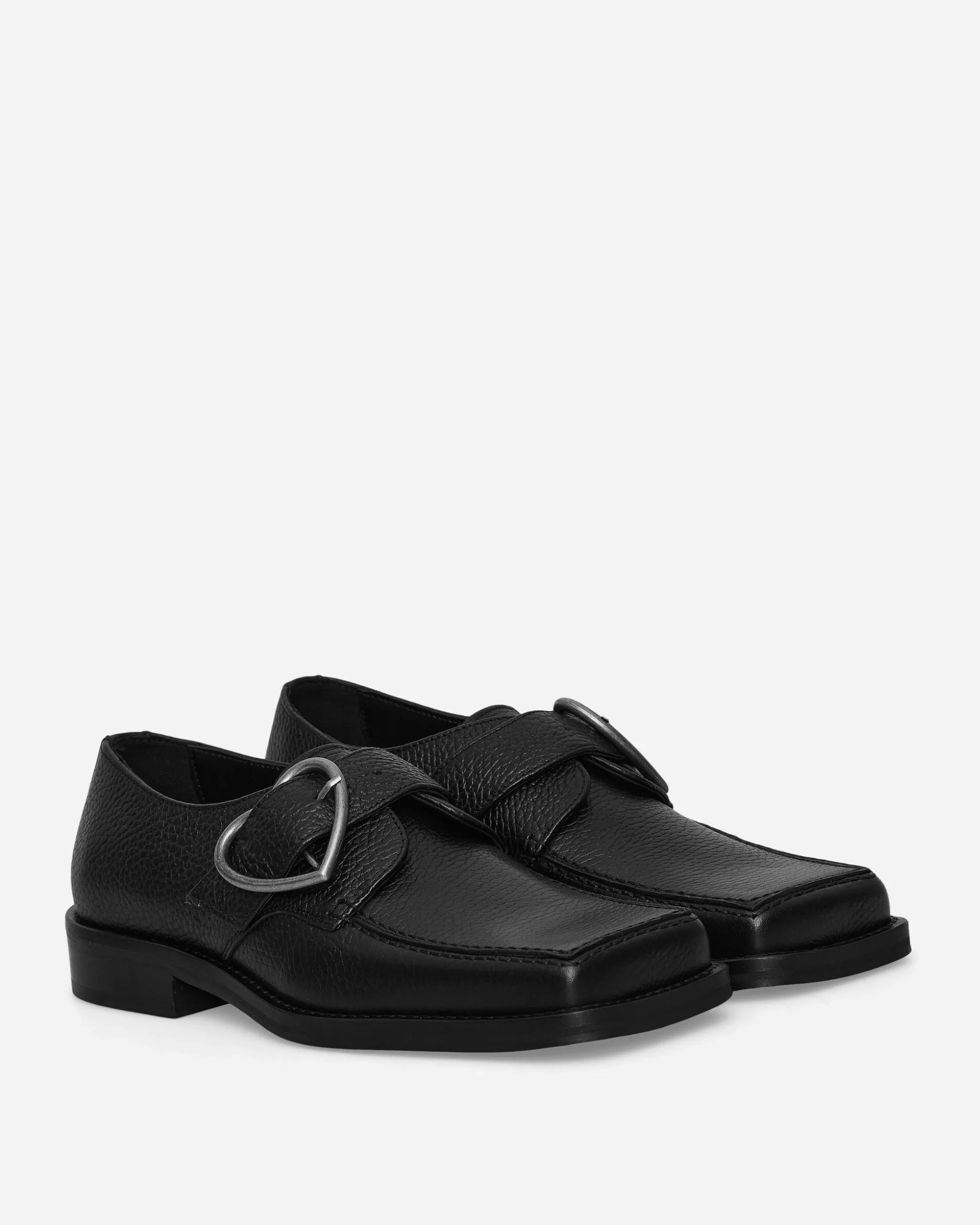 Martine Rose Women's Square Toe Buckle Loafers Black Online